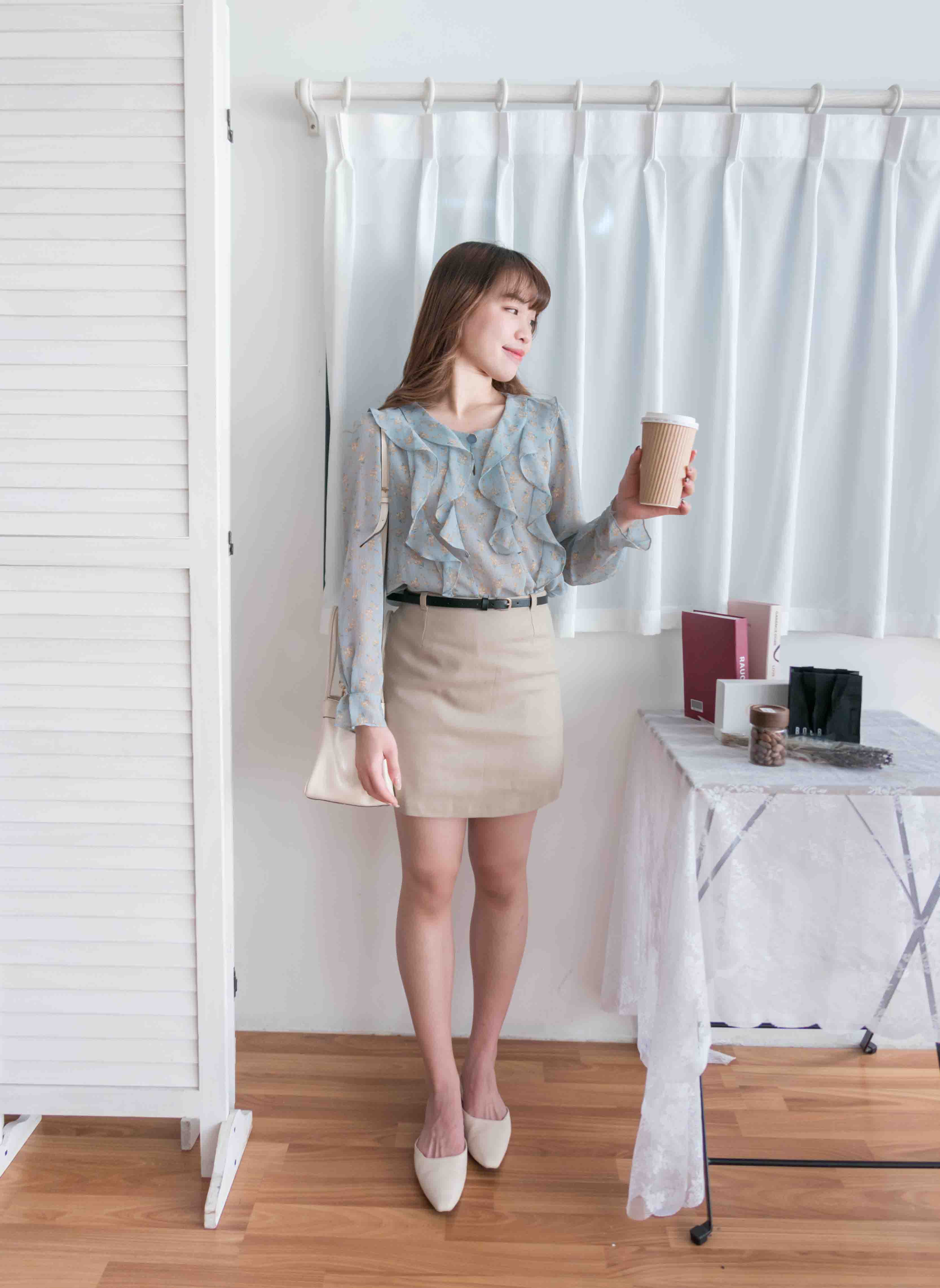 Elastic 腰帶全條超彈性裙褲, Skirt Pants/ SK8649