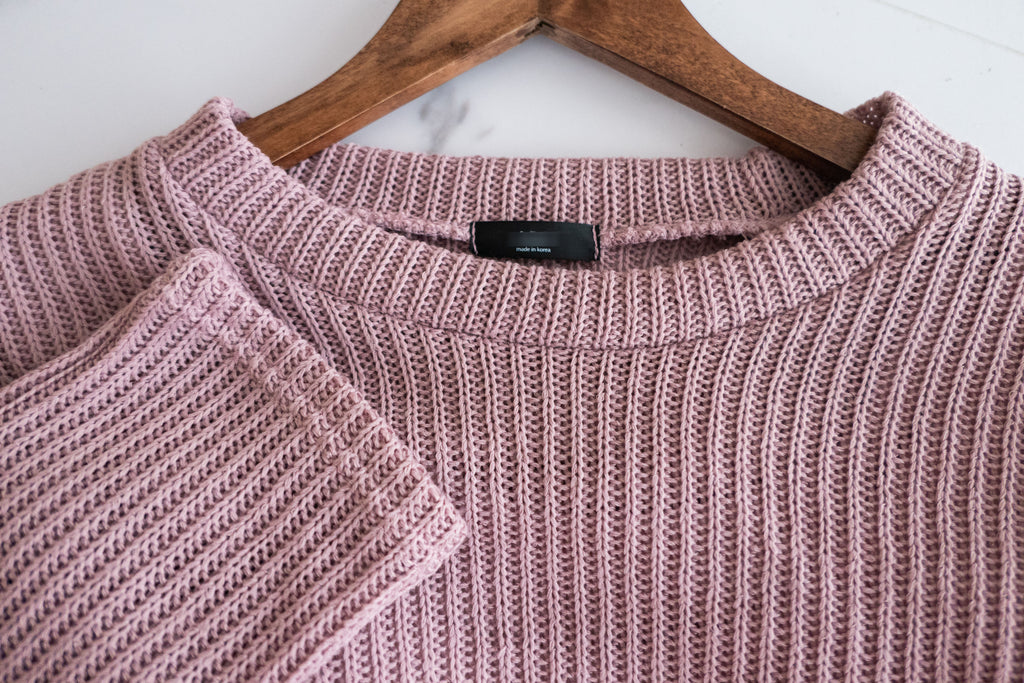 Cherish Knit 粉色短針織背心裙兩件套, SET/ DS9109