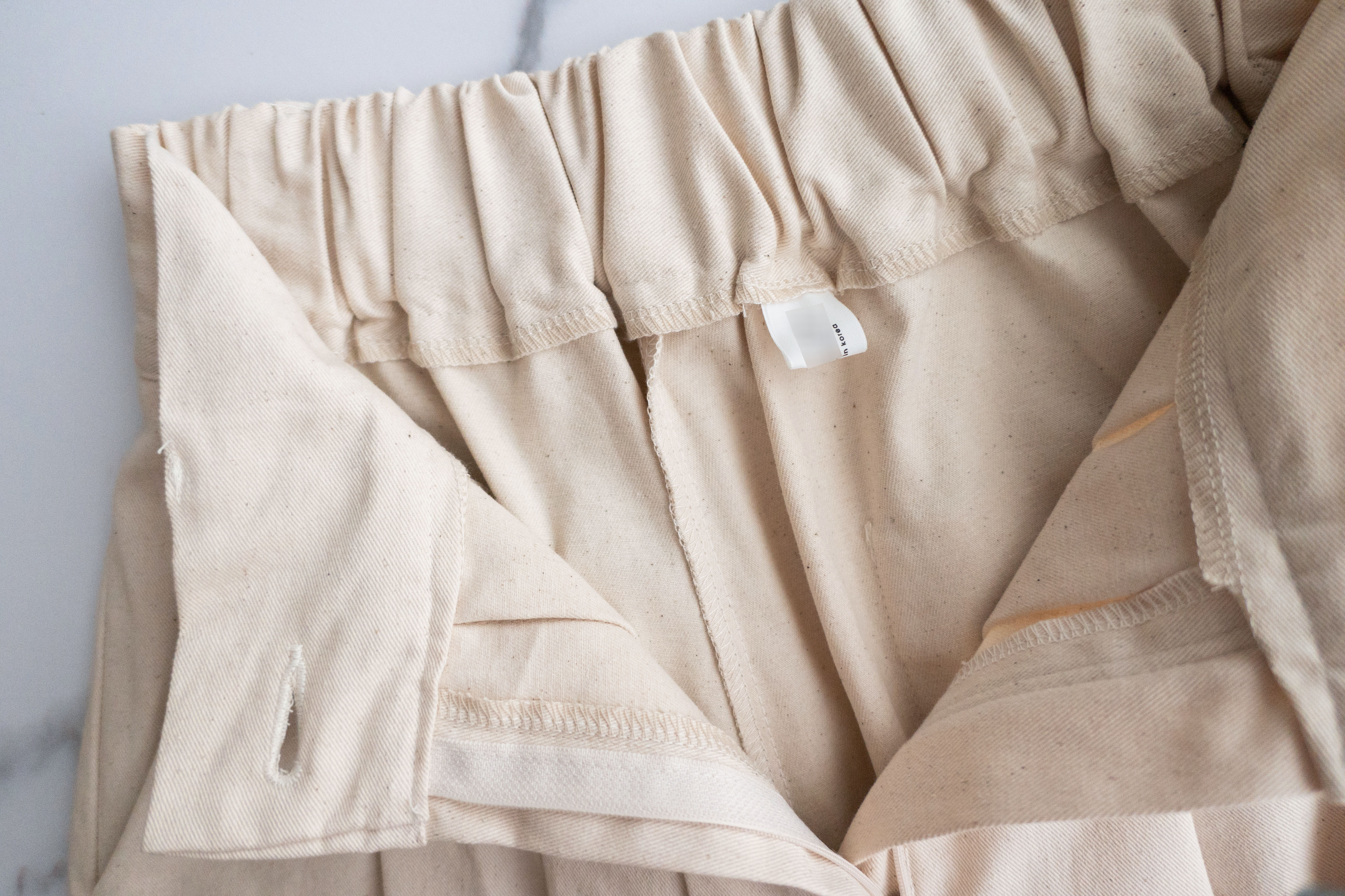 Oatmeal 燕麥點點修腰線闊裙褲, Skirt Pants/ SK8642