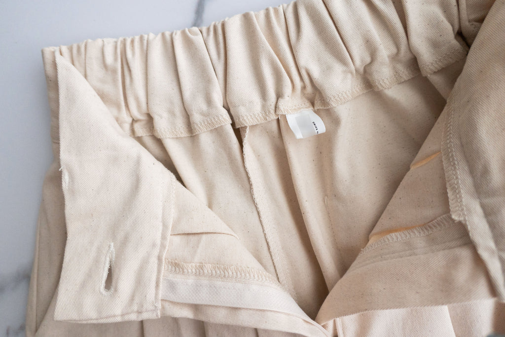 Oatmeal 燕麥點點修腰線闊裙褲, Skirt Pants/ SK8642