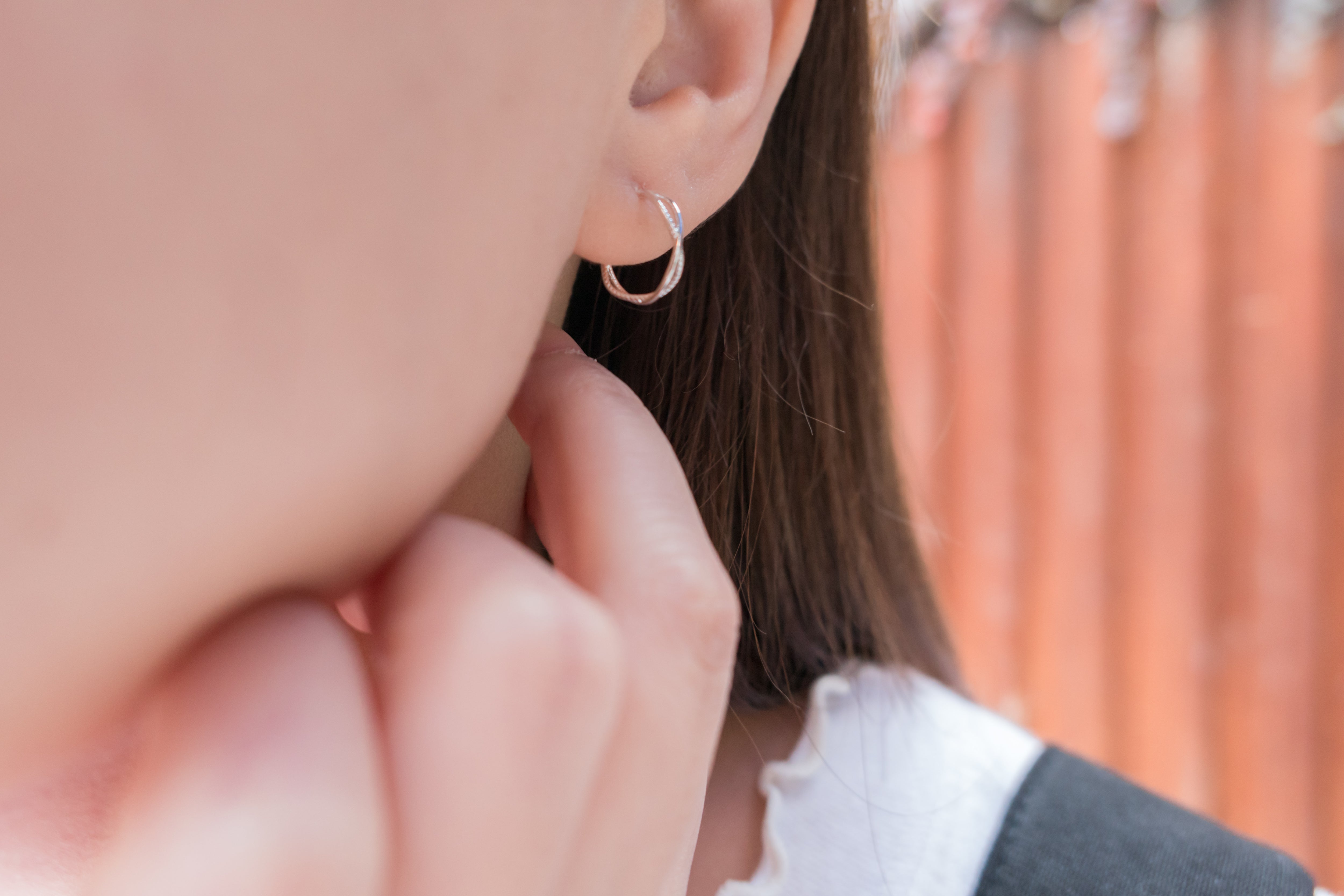 Silver-made ring, earrings/ ER8340