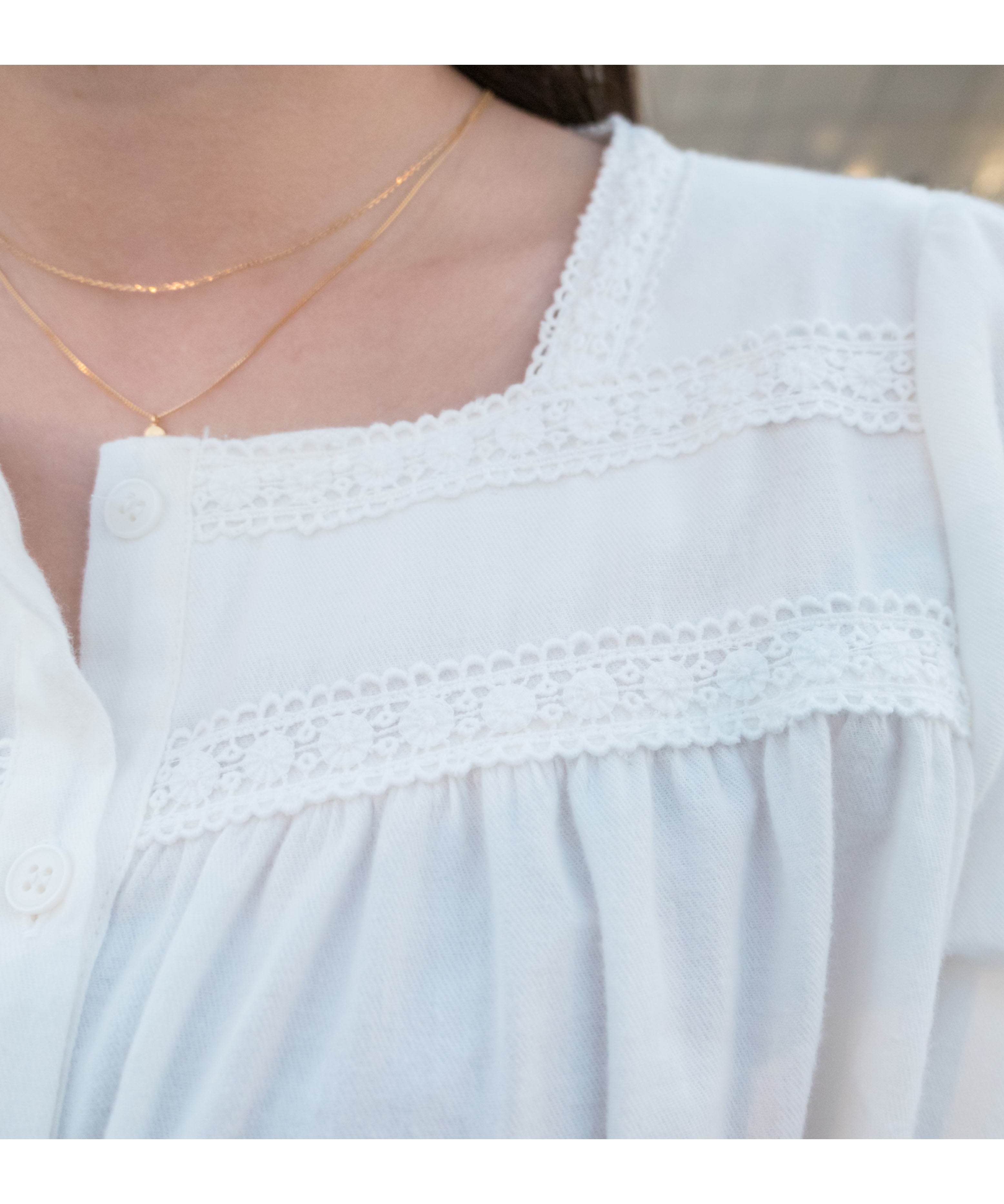 Silver-made minimal double loop, Necklace/ NL8145
