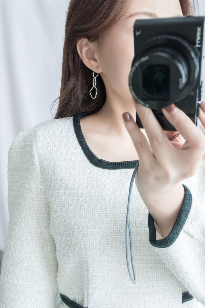 Silver made, loops earrings/ ER8276