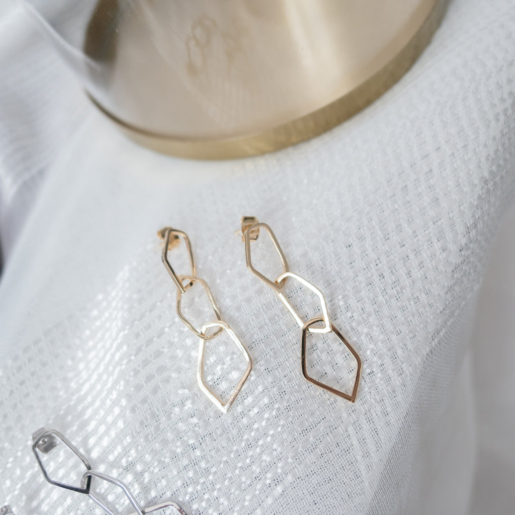 Silver made, loops earrings/ ER8276