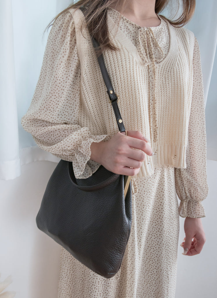 大容量真皮口金包, Bag/ BG8087 (brown sold out)