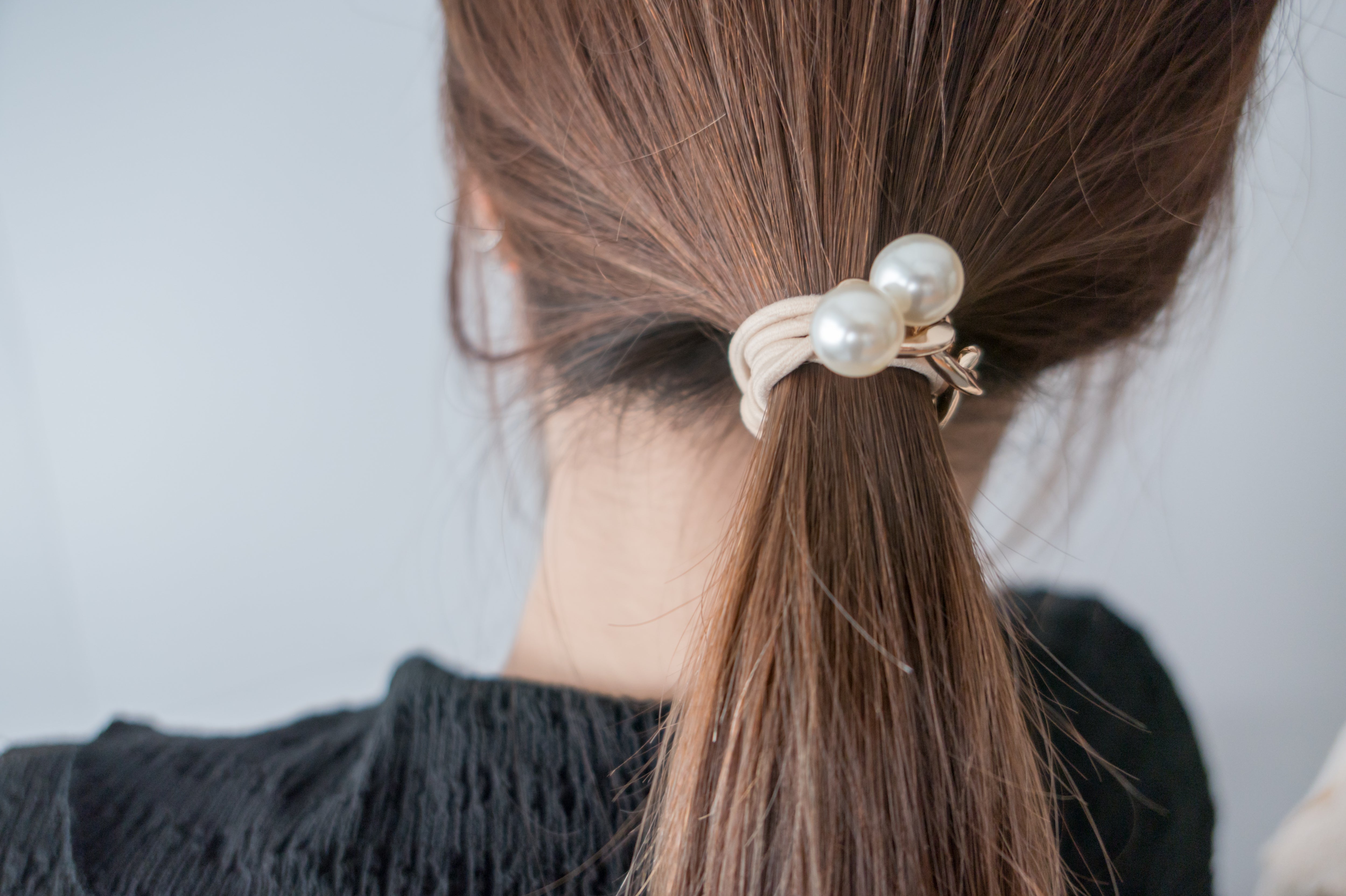 Chain Pearl, Bracelet & Hairband/ HA8115 (Beige sold out)