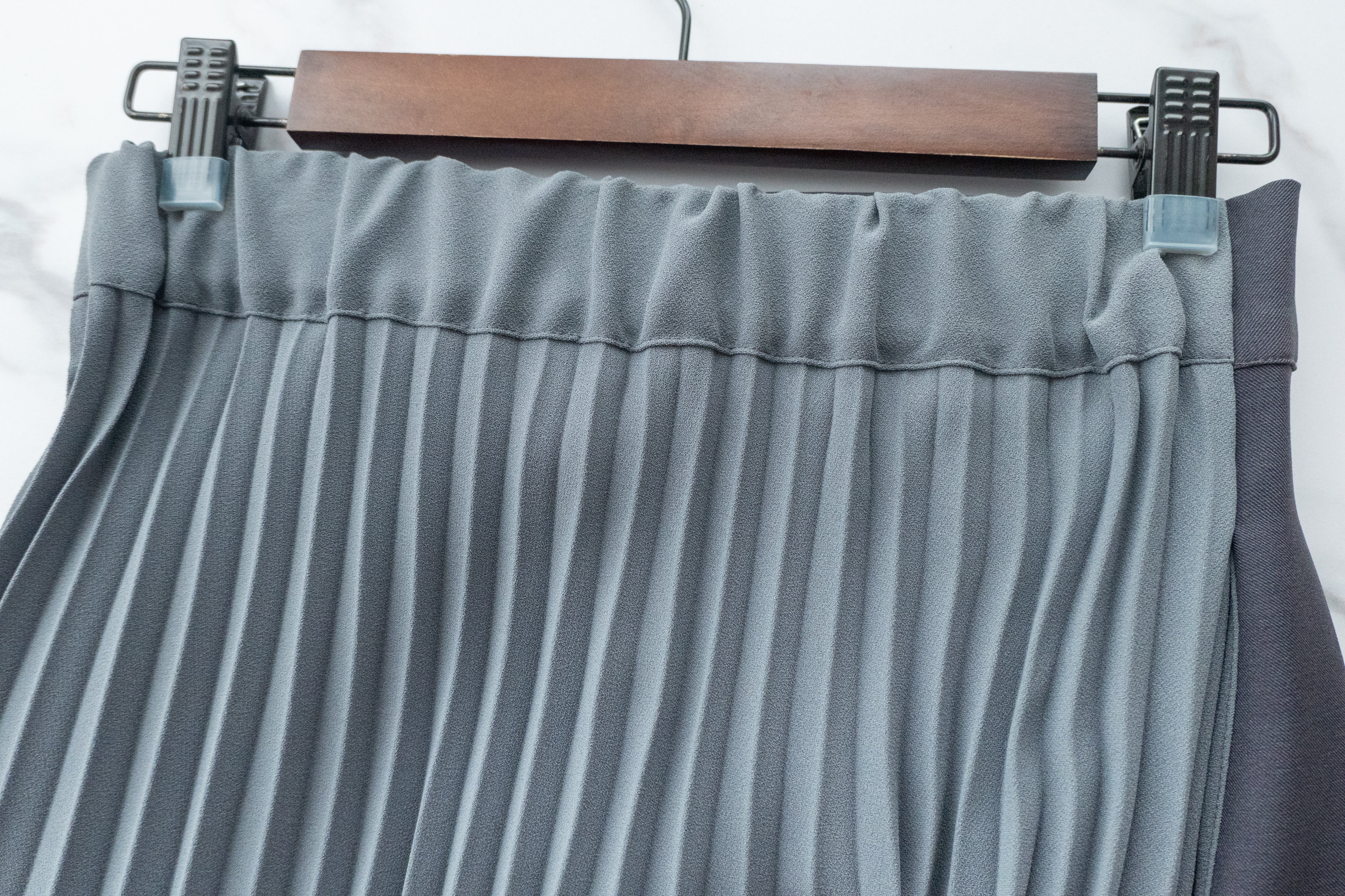 Spliced Pleated 雙色拼百褶口袋半身裙, Skirt/ SK8657 (深淺杏 Beige sold out)