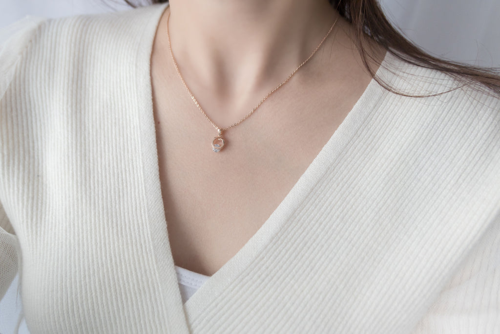 Crystal Clip, Necklace/ NL8137 (rosegold sold out)