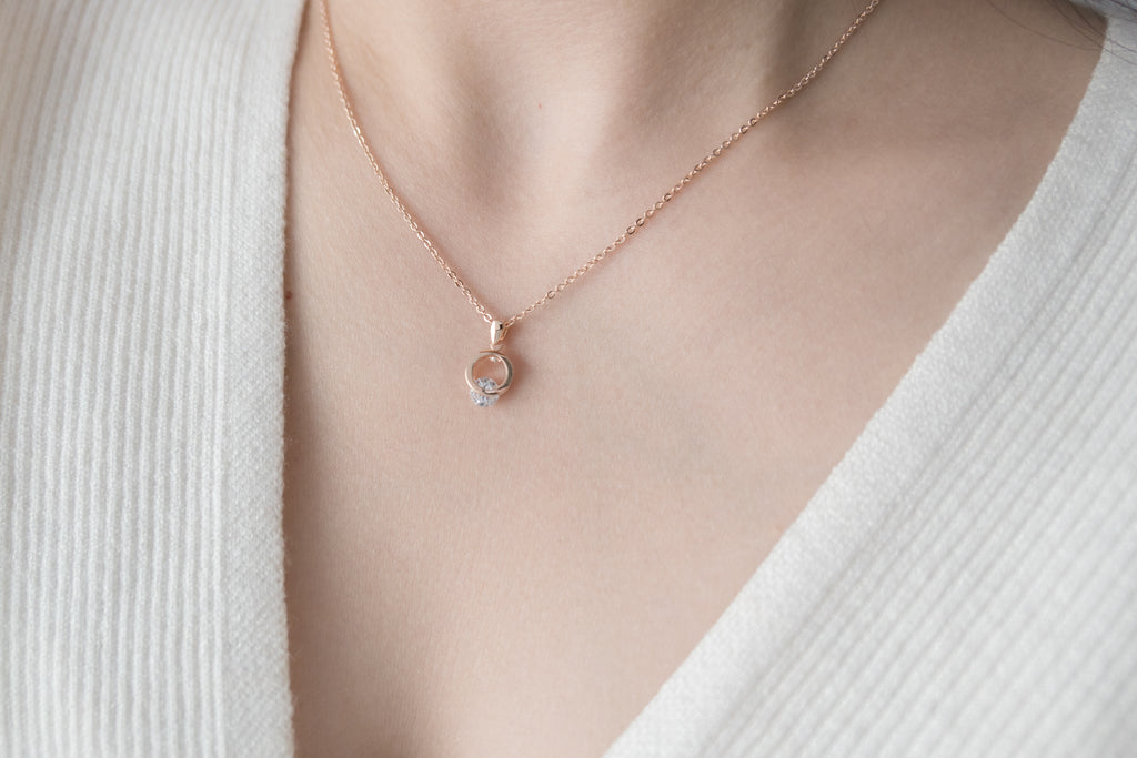 Crystal Clip, Necklace/ NL8137 (rosegold sold out)