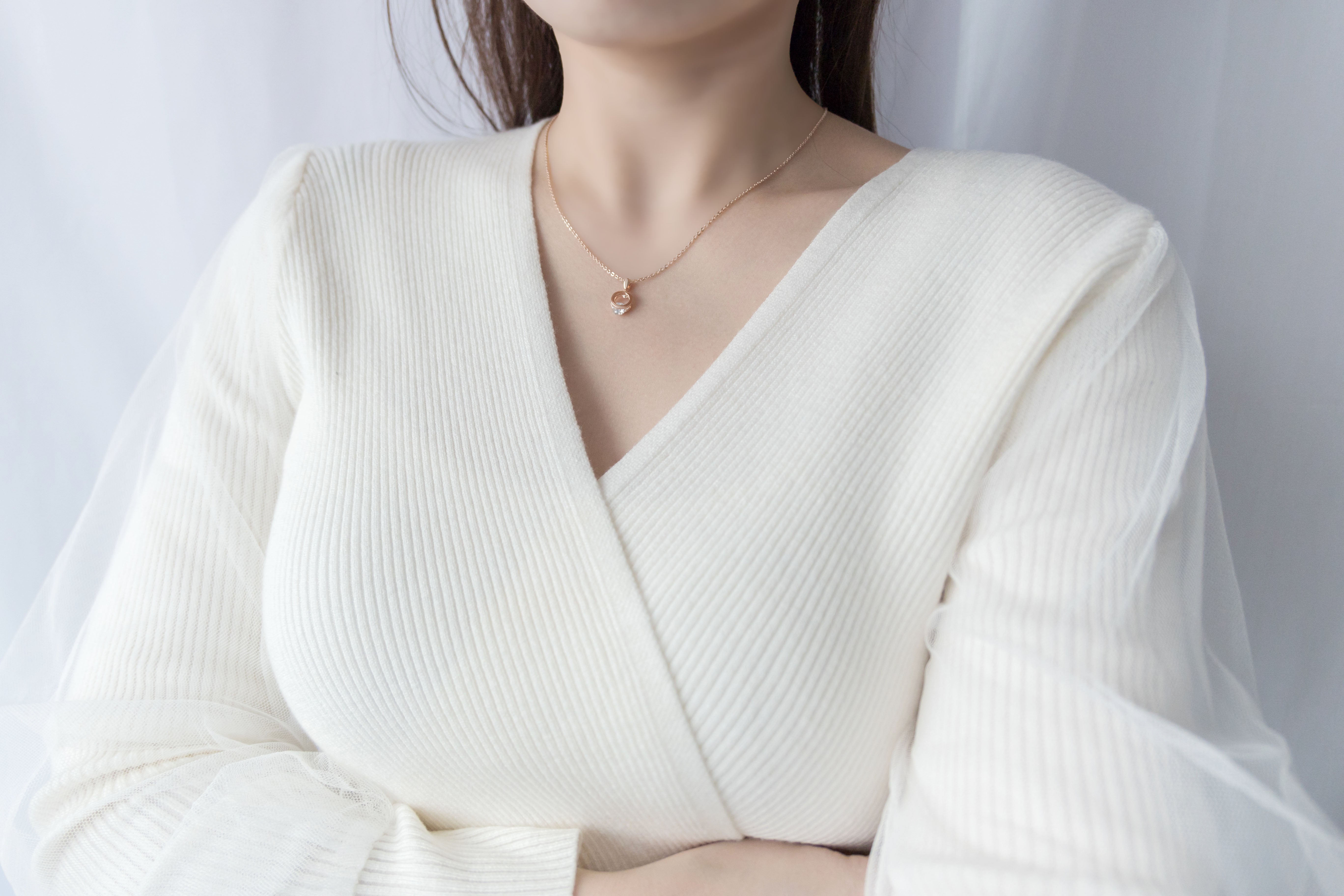 Crystal Clip, Necklace/ NL8137 (rosegold sold out)