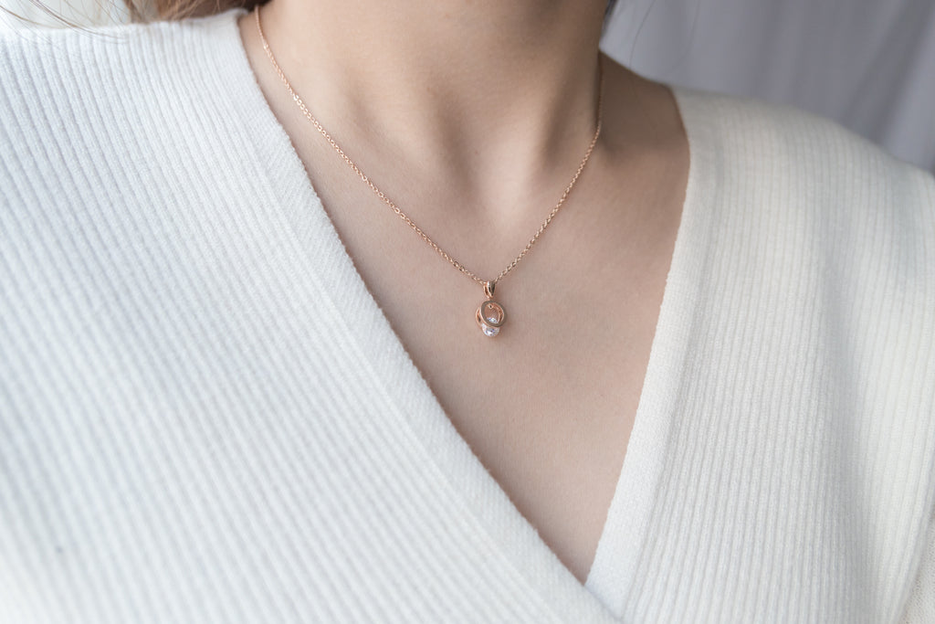Crystal Clip, Necklace/ NL8137 (rosegold sold out)