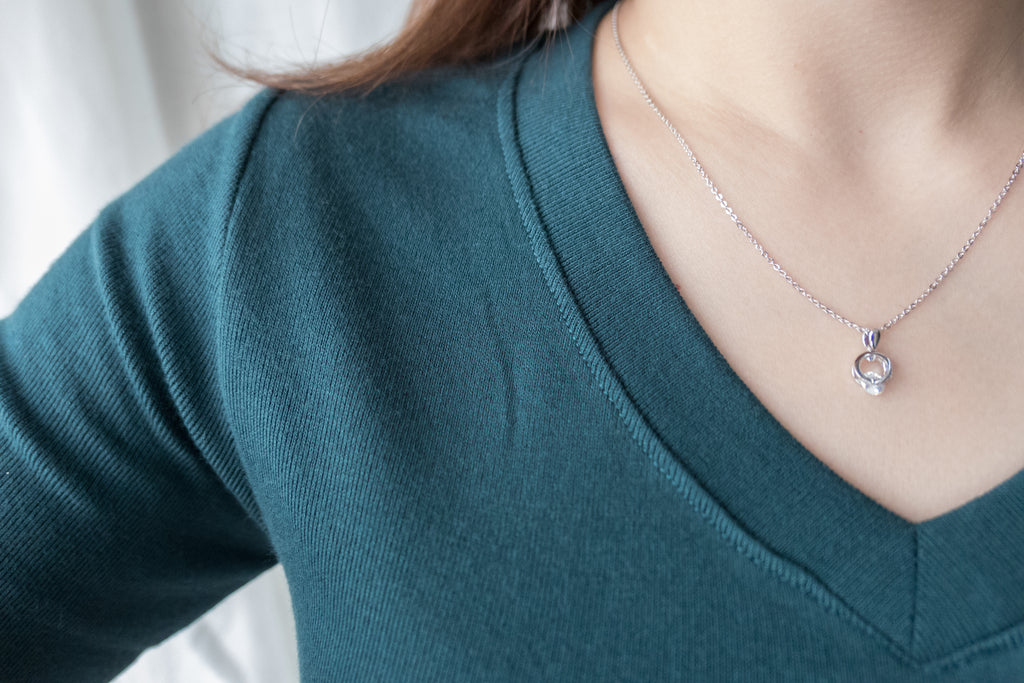 Crystal Clip, Necklace/ NL8137 (rosegold sold out)
