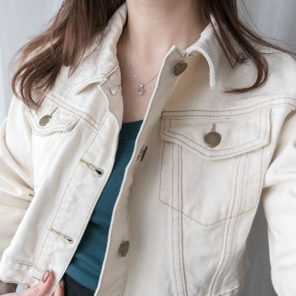 Crystal Clip, Necklace/ NL8137 (rosegold sold out)