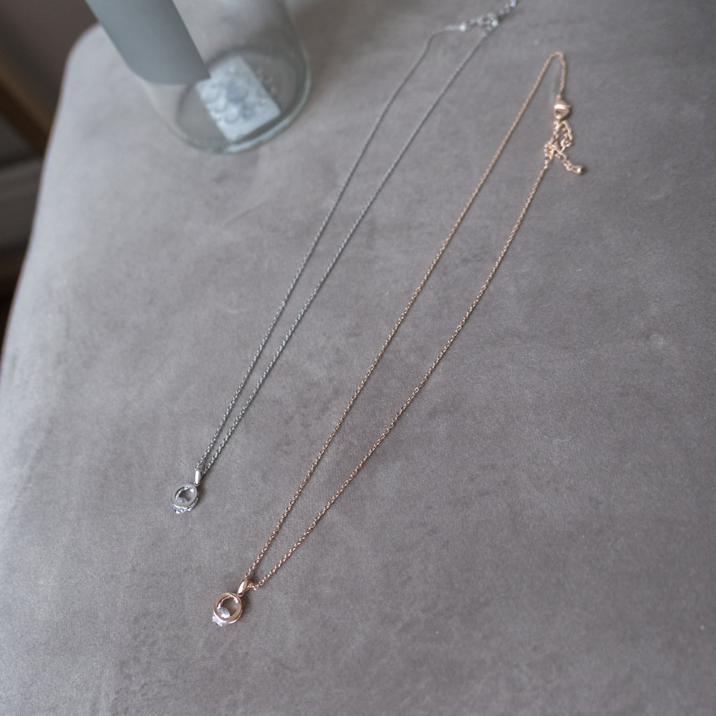 Crystal Clip, Necklace/ NL8137 (rosegold sold out)