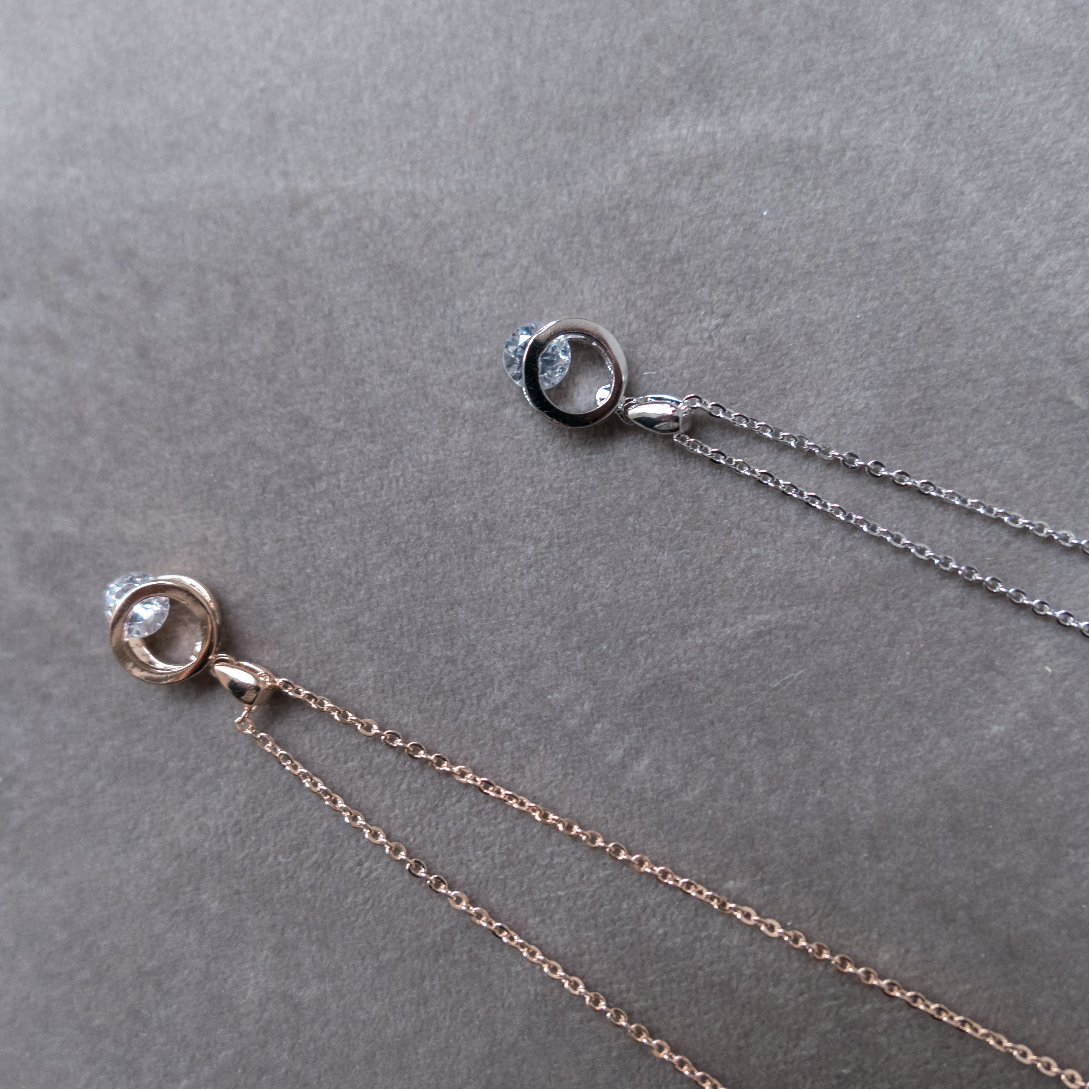 Crystal Clip, Necklace/ NL8137 (rosegold sold out)