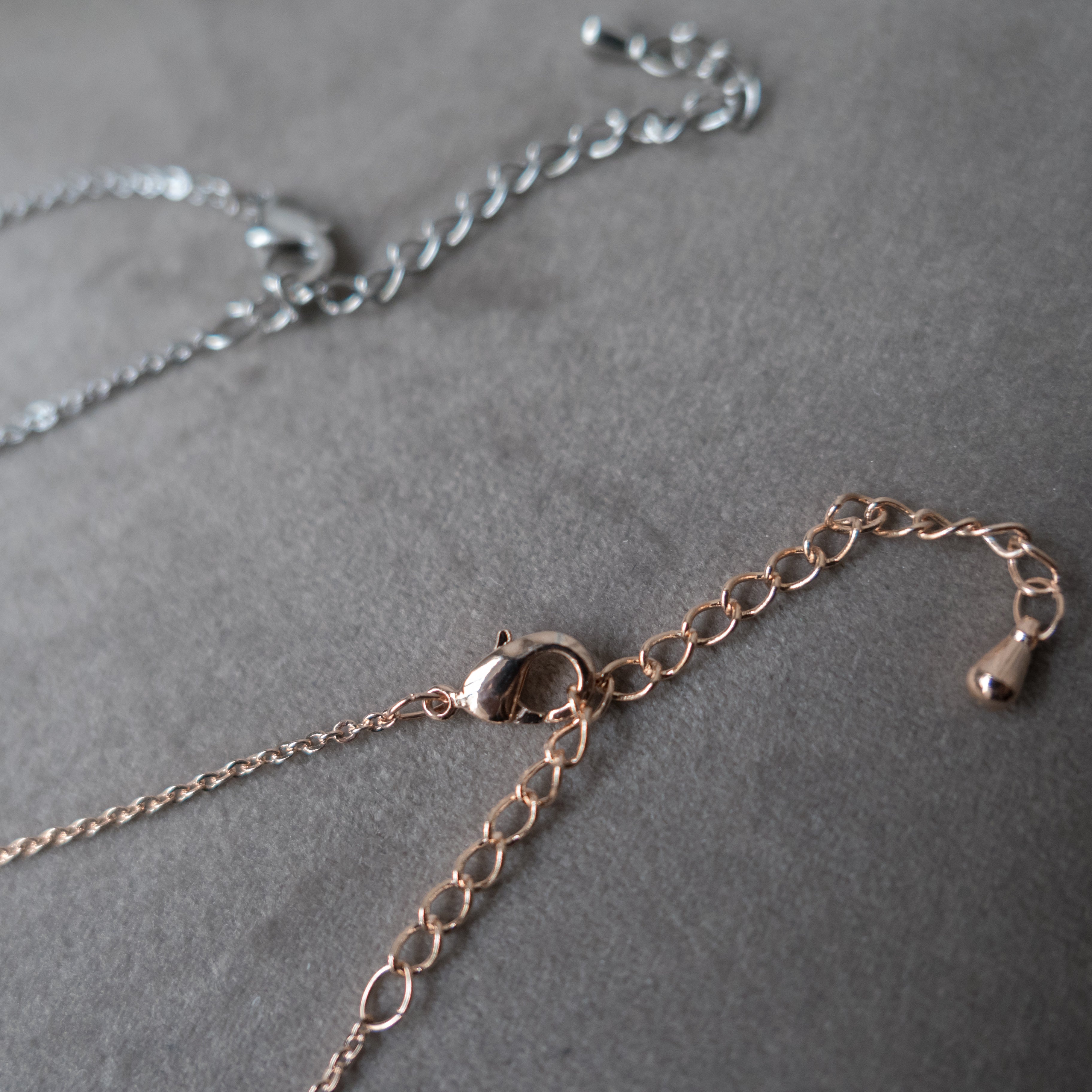 Crystal Clip, Necklace/ NL8137 (rosegold sold out)