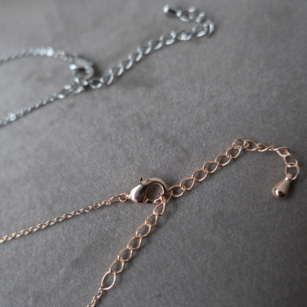 Crystal Clip, Necklace/ NL8137 (rosegold sold out)