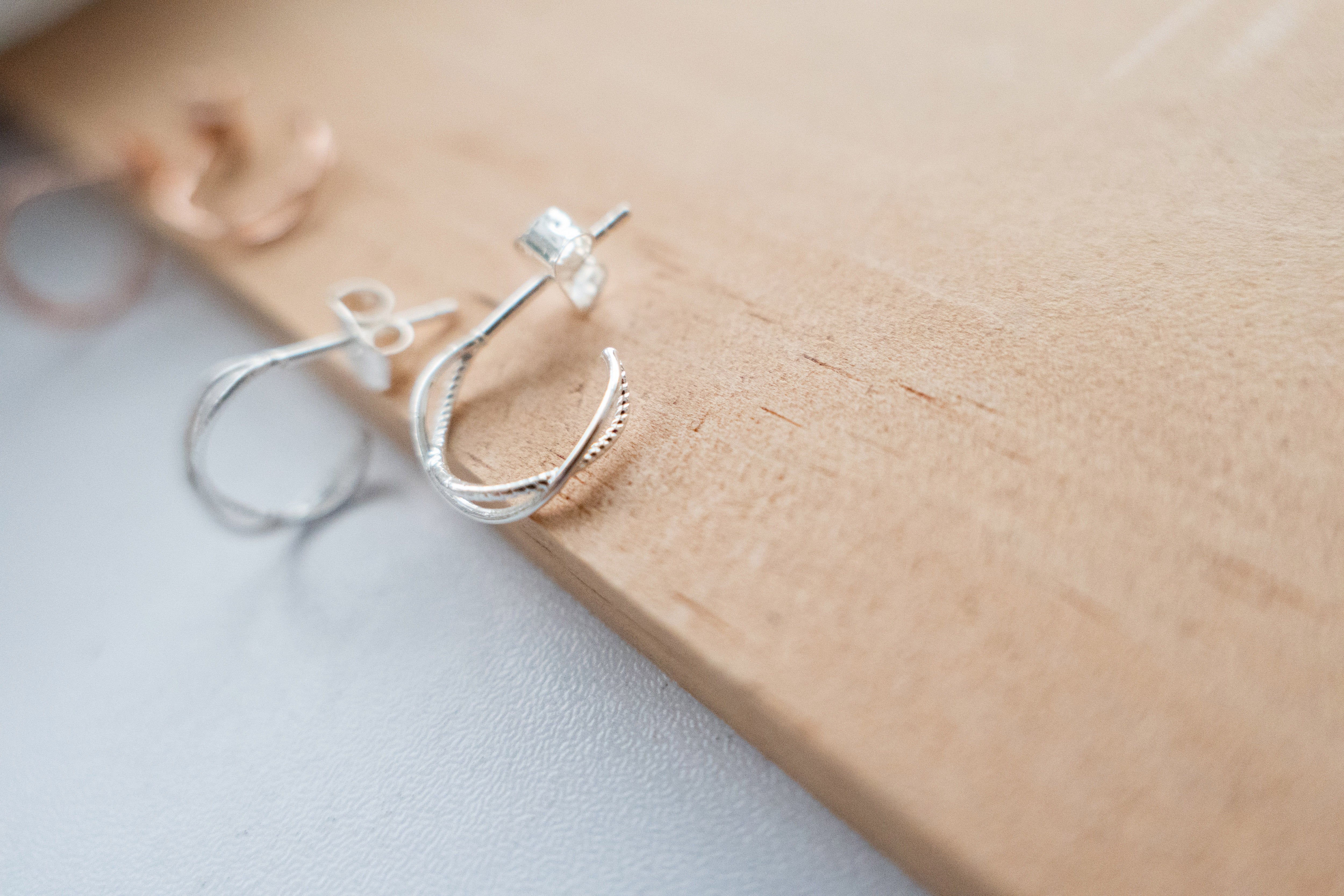 Silver-made ring, earrings/ ER8340