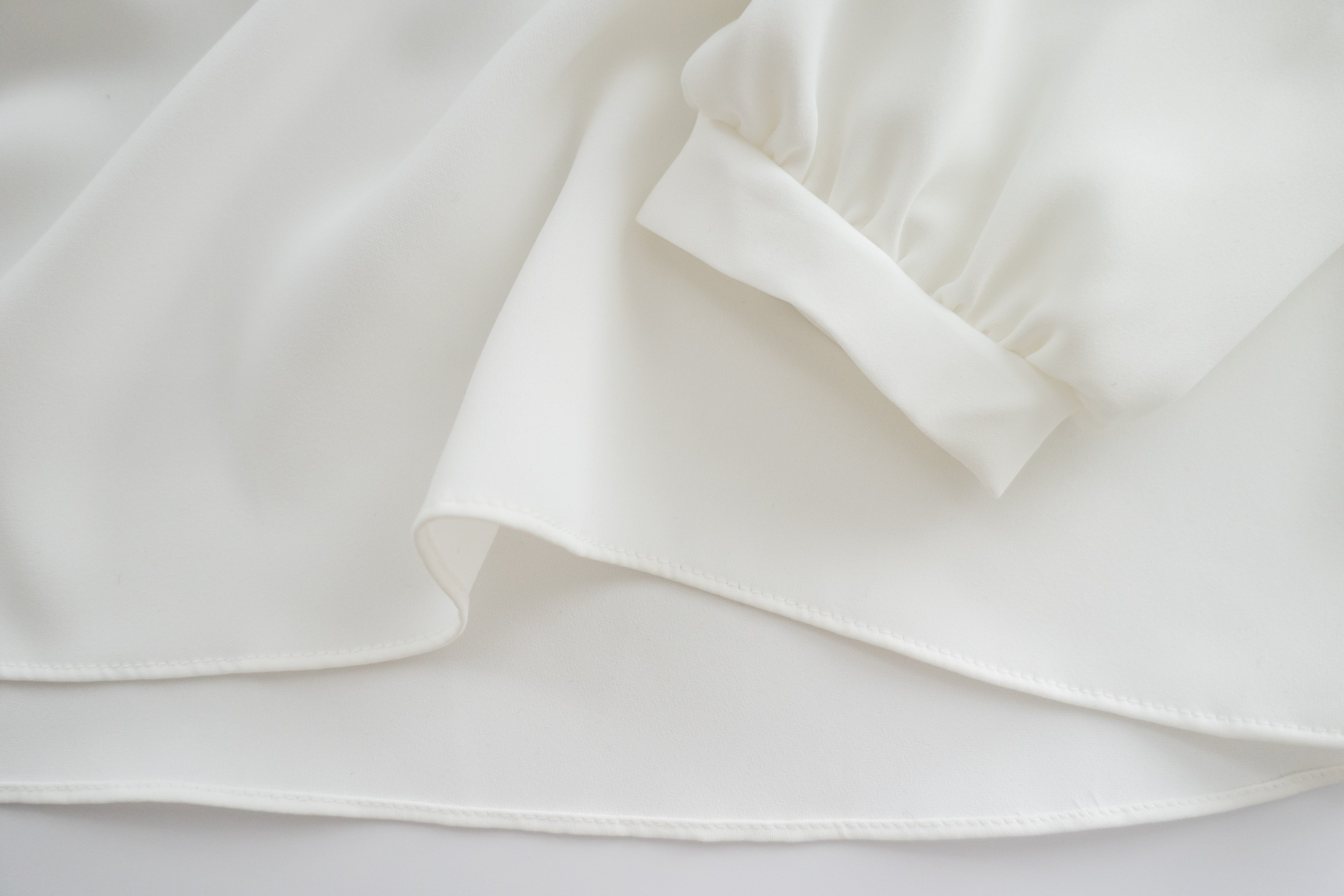 Side Scarf 簡約側蝴蝶領帶, Blouse/ BU8870 (white sold out)