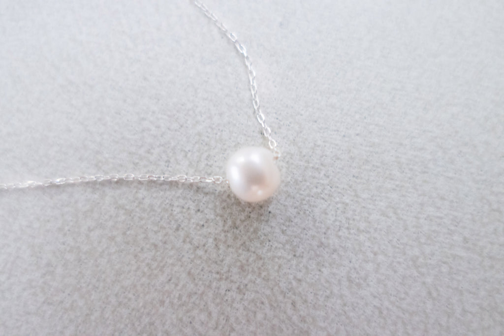 Silver made Real Pearl, Necklace/ NL8146 (silver sold out)