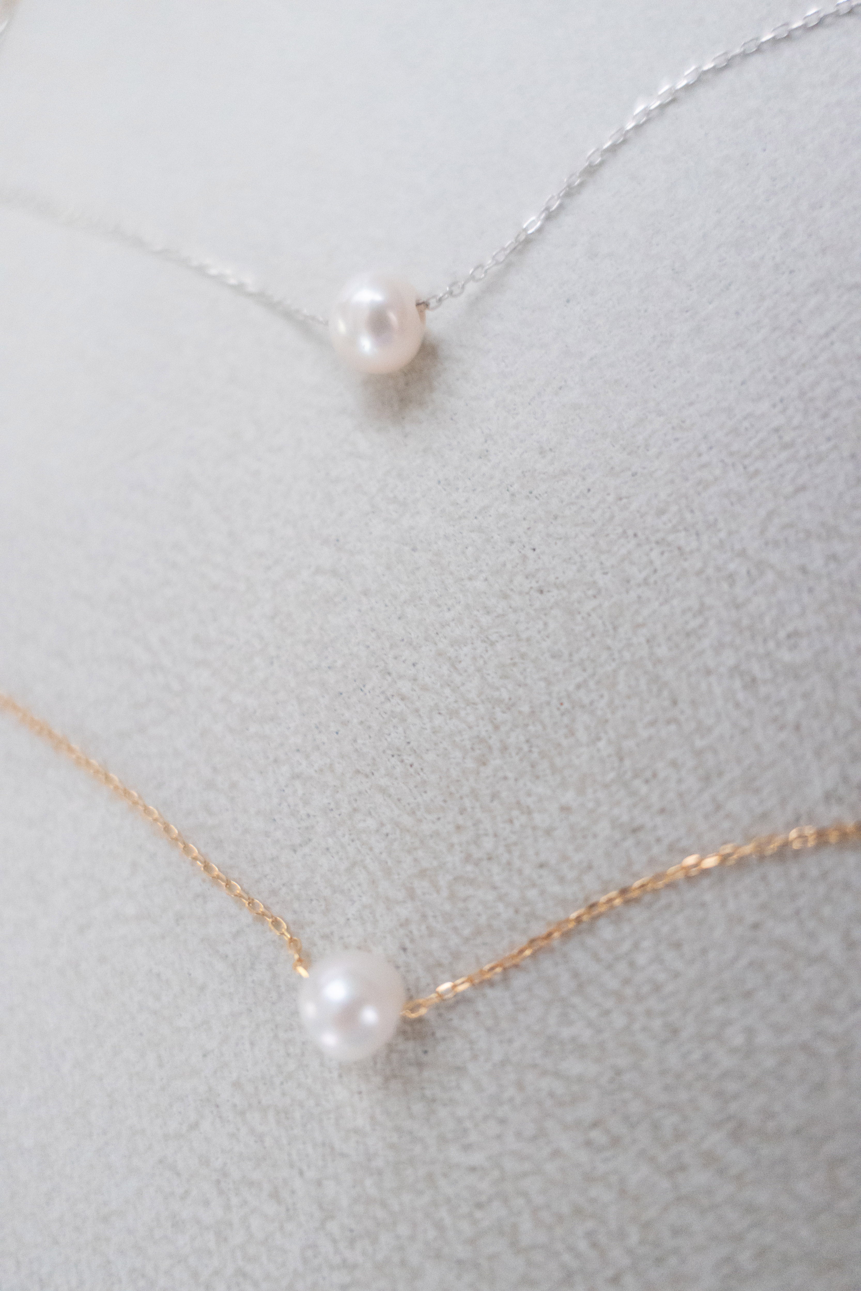 Silver made Real Pearl, Necklace/ NL8146 (silver sold out)