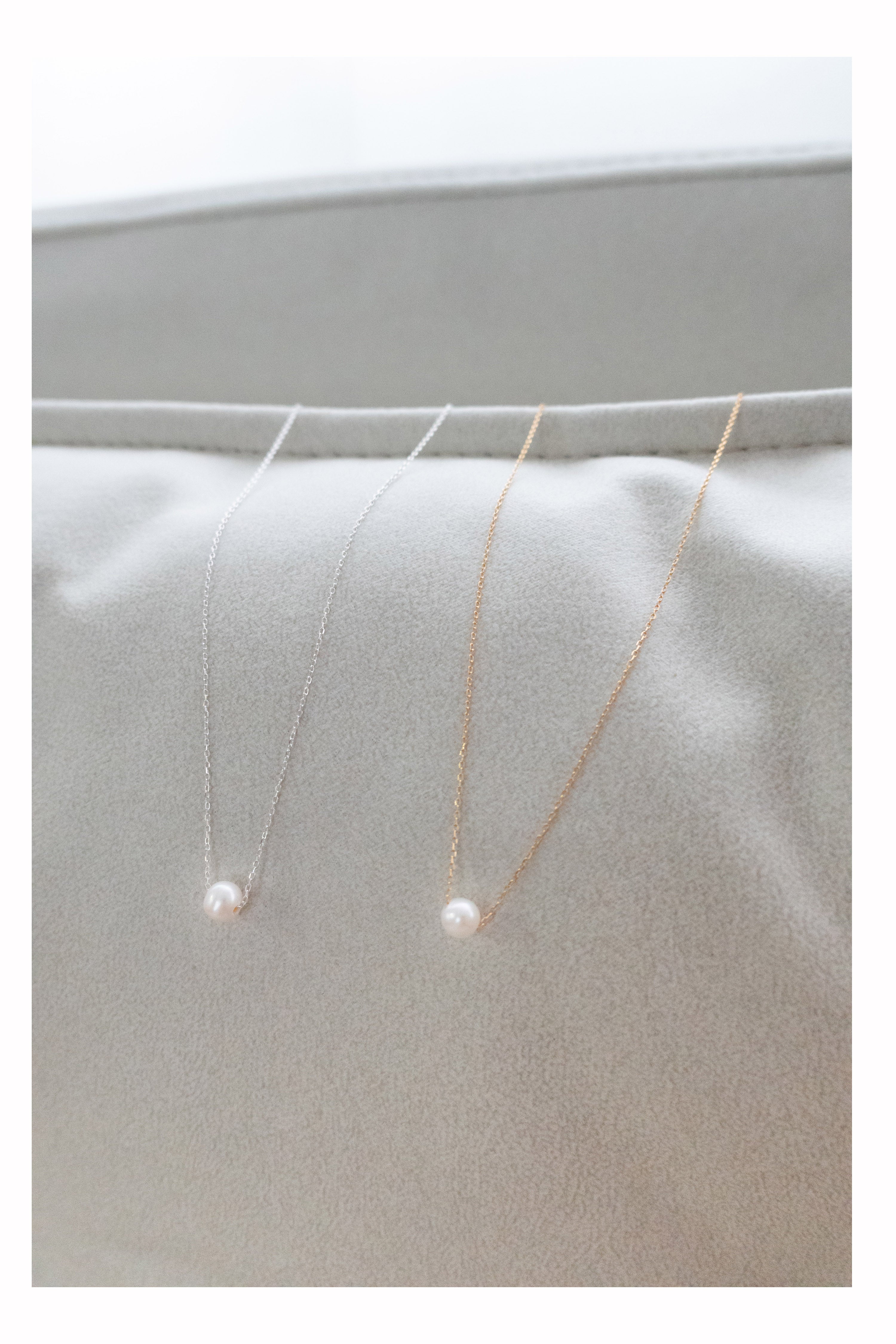Silver made Real Pearl, Necklace/ NL8146 (silver sold out)