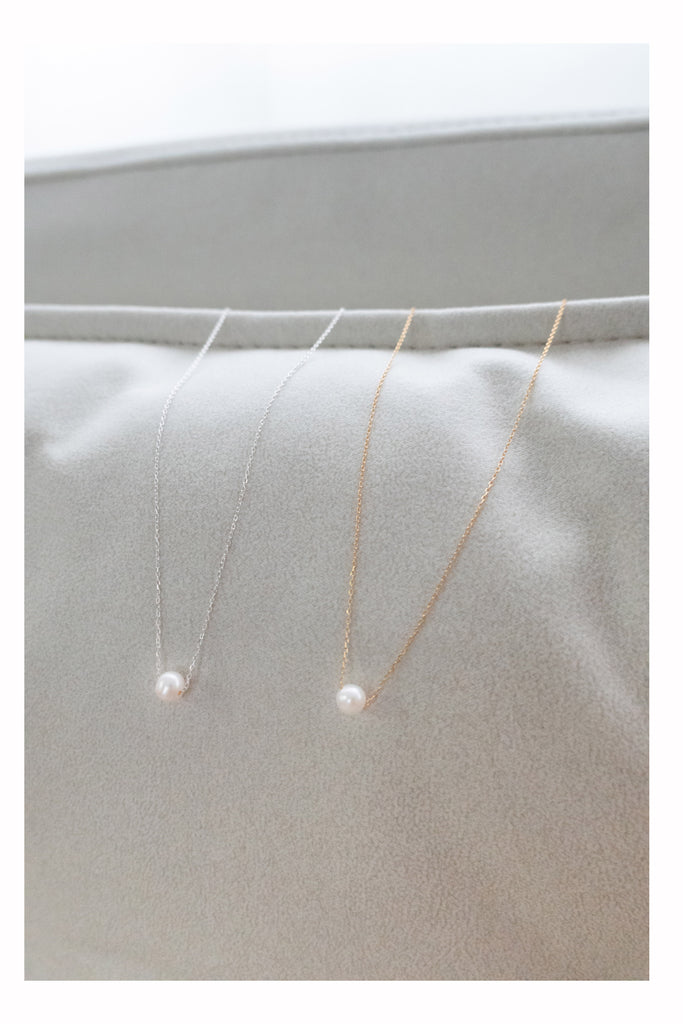 Silver made Real Pearl, Necklace/ NL8146 (silver sold out)