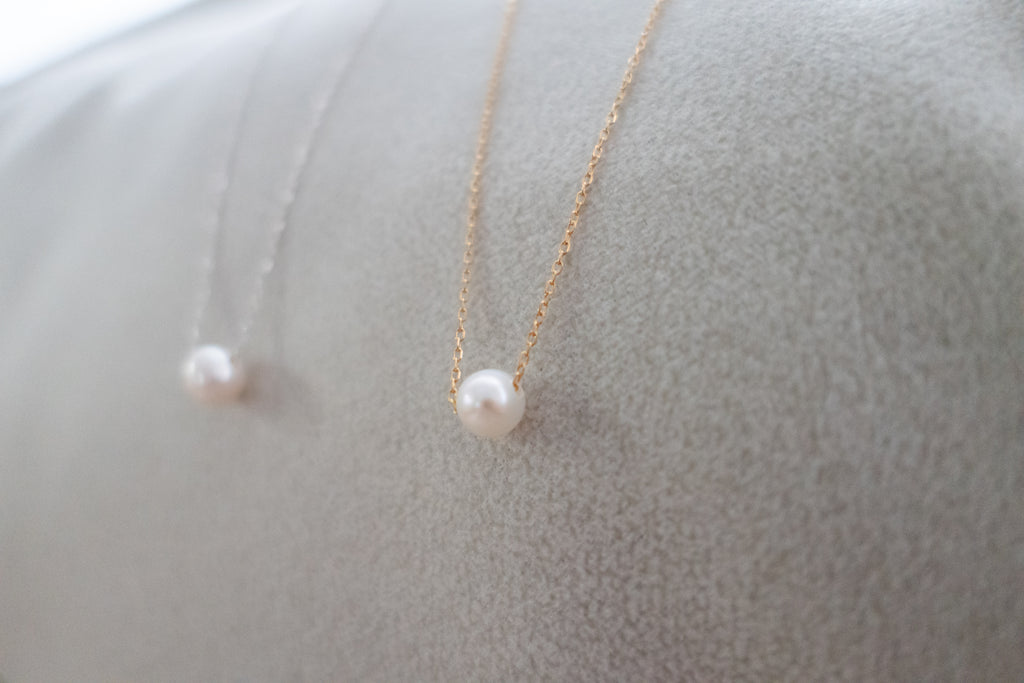 Silver made Real Pearl, Necklace/ NL8146 (silver sold out)