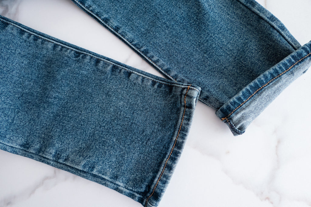 Rosegold Button 全條彈性玫瑰金鈕扣修身直腳, Jeans/ PT8365