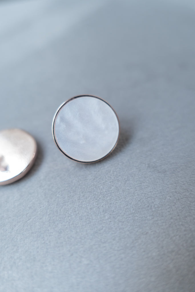 Round Shell Stone, Earrings/ ER8285