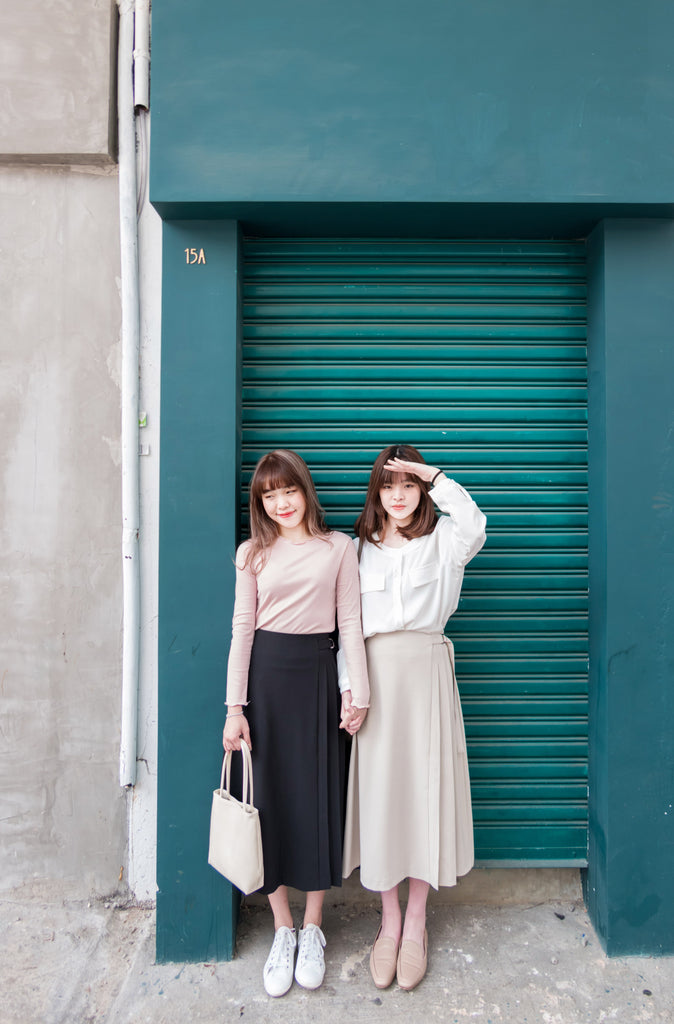 Wave 超彈性合身波浪邊裝飾打底單穿, Top/ TP8833 (White/lavender Sold out)