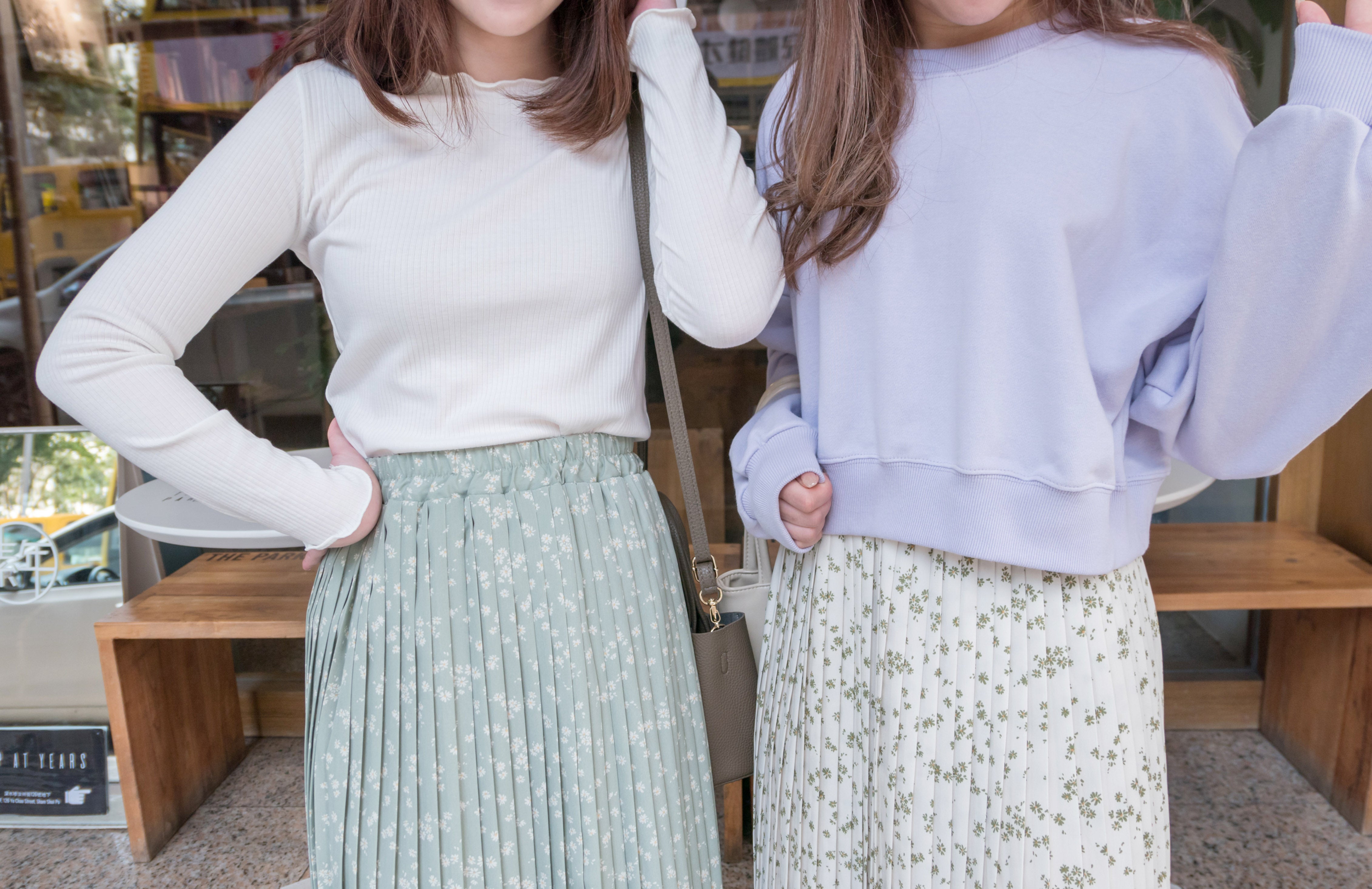 Wave 超彈性合身波浪邊裝飾打底單穿, Top/ TP8833 (White/lavender Sold out)