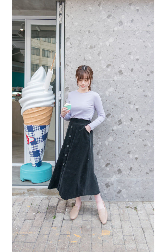 Wave 超彈性合身波浪邊裝飾打底單穿, Top/ TP8833 (White/lavender Sold out)