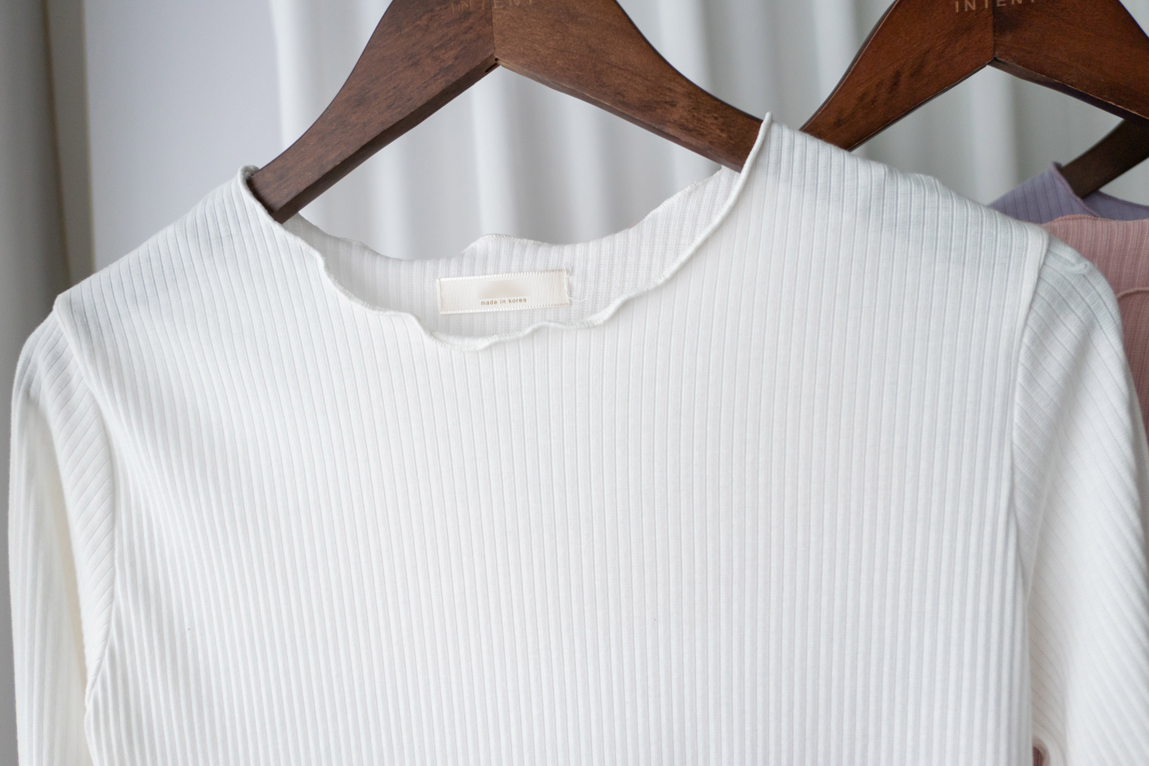 Wave 超彈性合身波浪邊裝飾打底單穿, Top/ TP8833 (White/lavender Sold out)