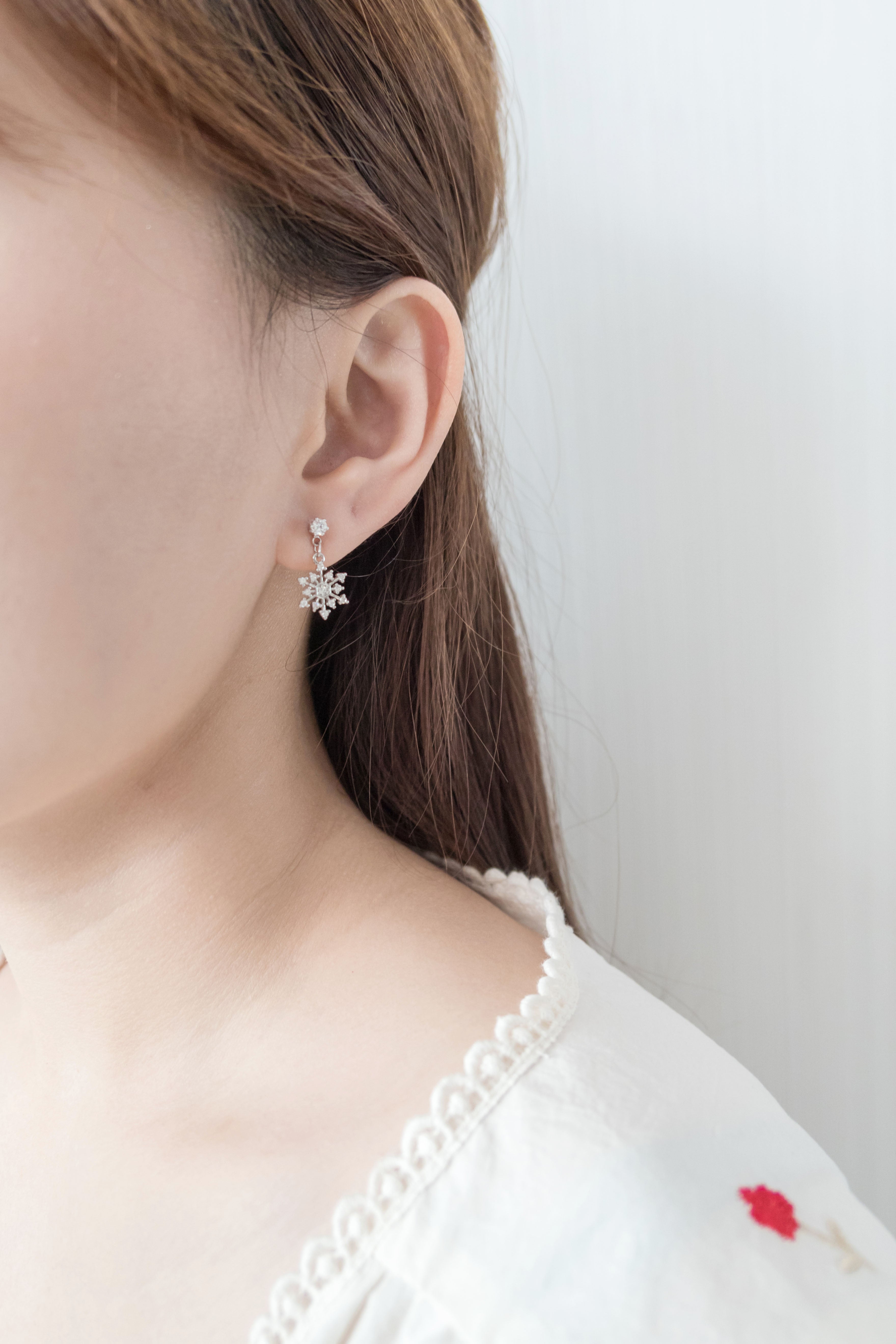 Falling Snow, Earrings/ ER8282