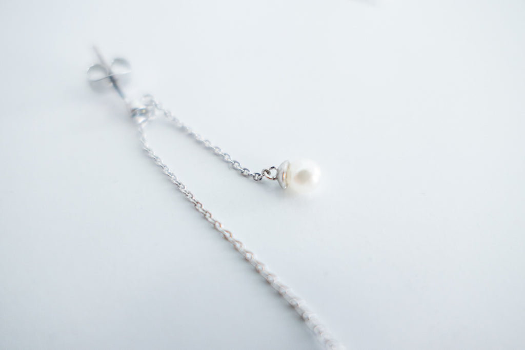Pearl Crystal Drop Earrings/ ER8333