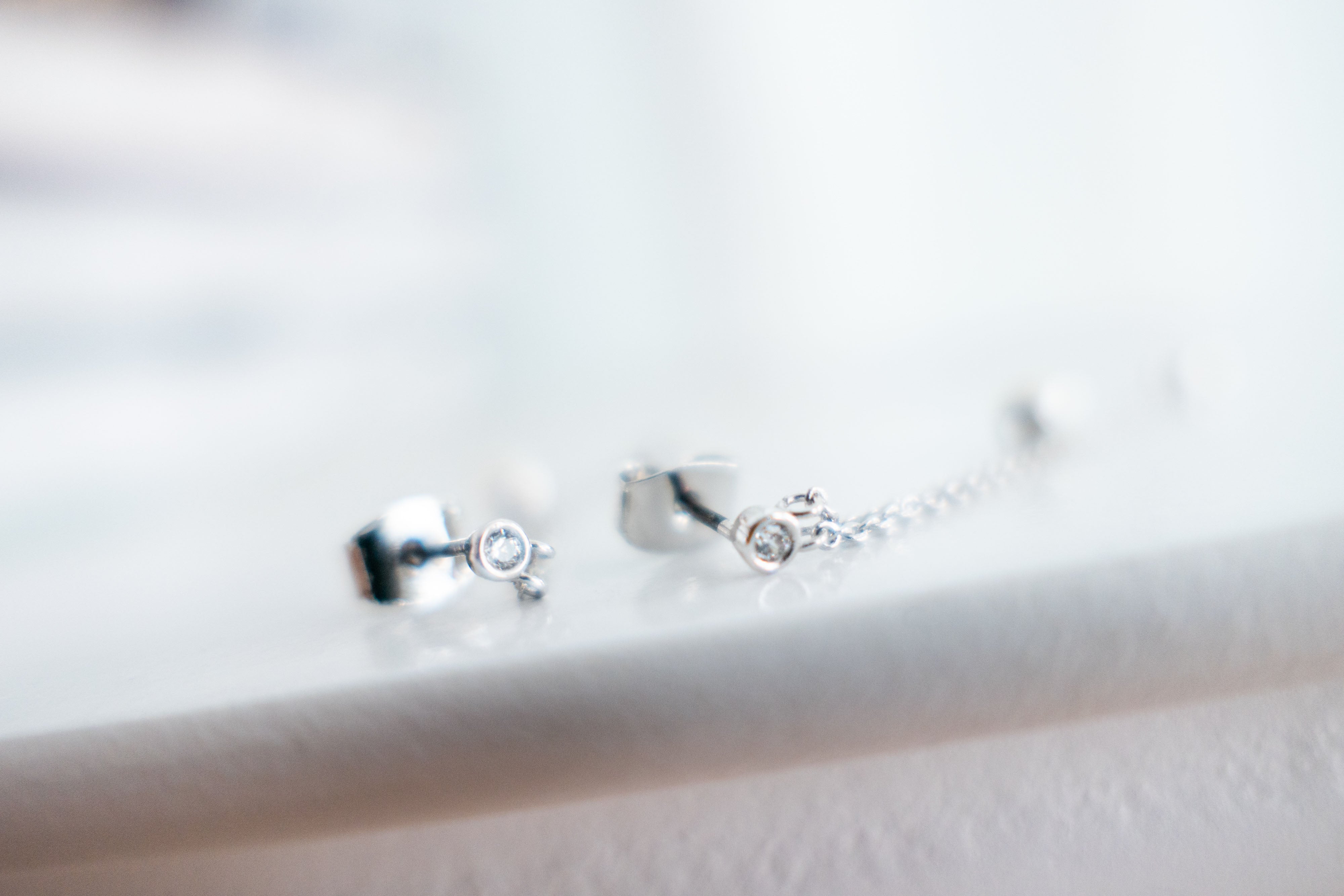 Pearl Crystal Drop Earrings/ ER8333