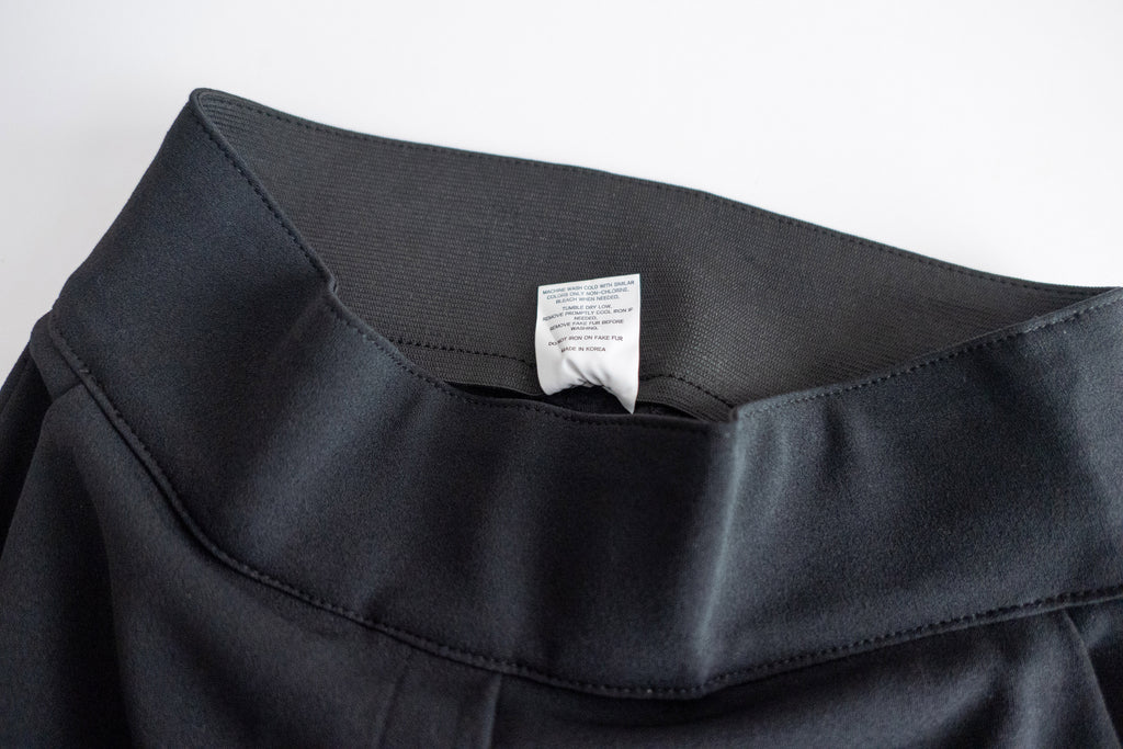 Black Elastic 超彈性舒適包肚高腰黑色西褲, Pant/ PT8353