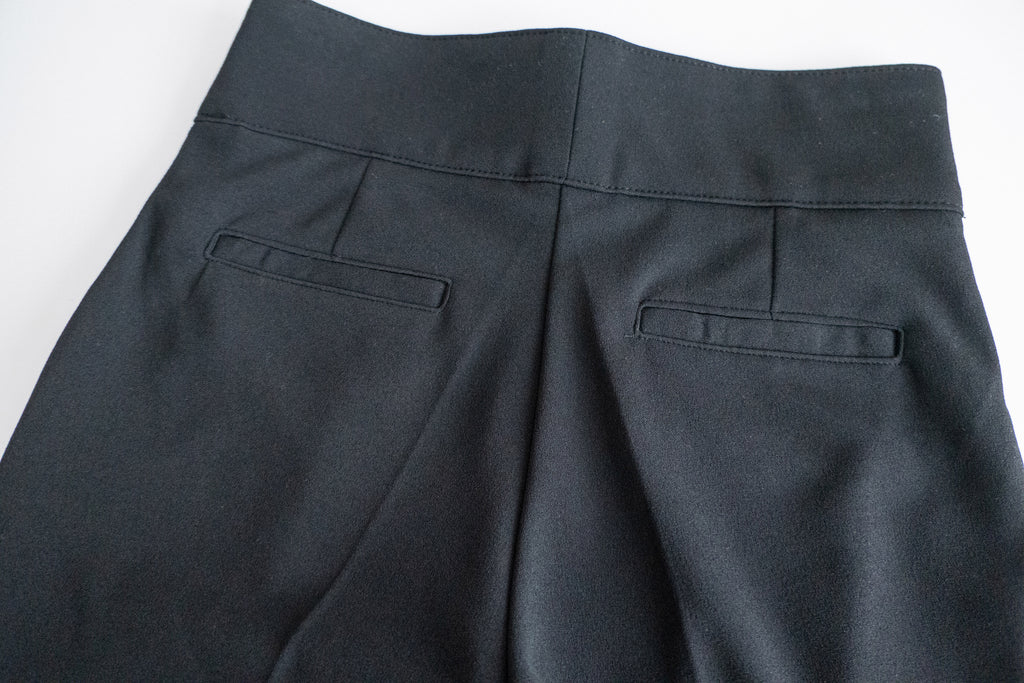 Black Elastic 超彈性舒適包肚高腰黑色西褲, Pant/ PT8353
