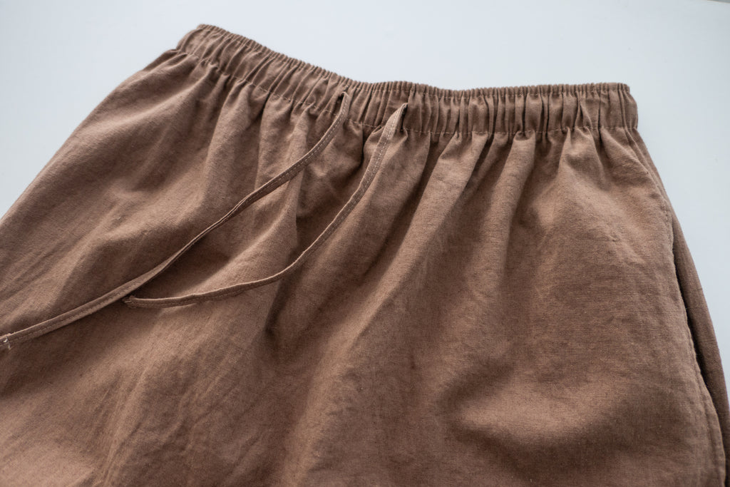Daily Tone 隨性麻棉口袋傘裙, Skirt/ SK8683 (brown sold out)