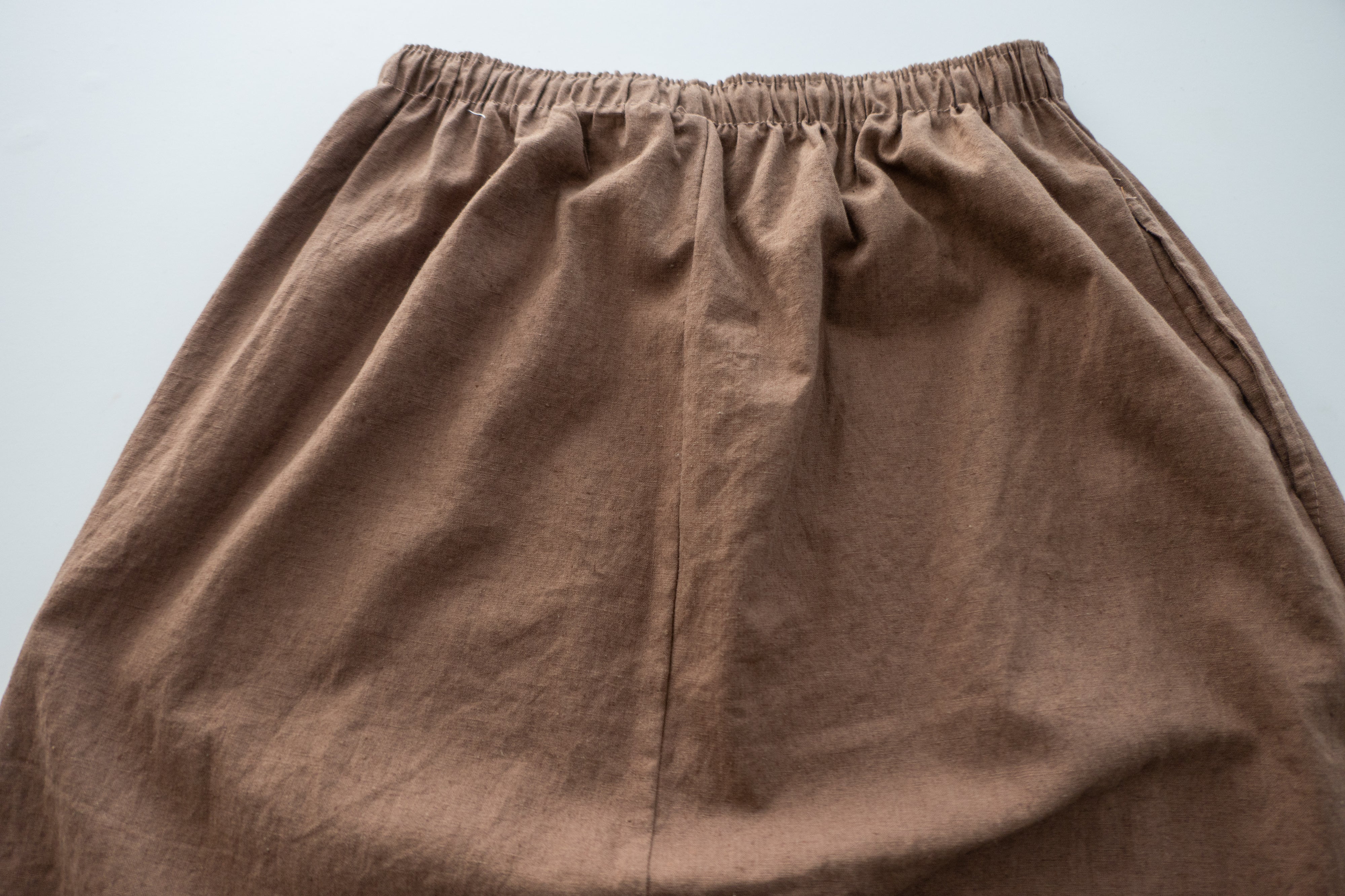 Daily Tone 隨性麻棉口袋傘裙, Skirt/ SK8683 (brown sold out)