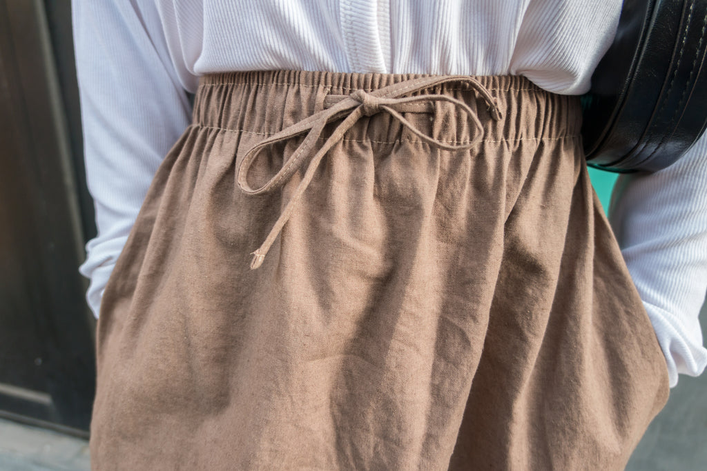 Daily Tone 隨性麻棉口袋傘裙, Skirt/ SK8683 (brown sold out)