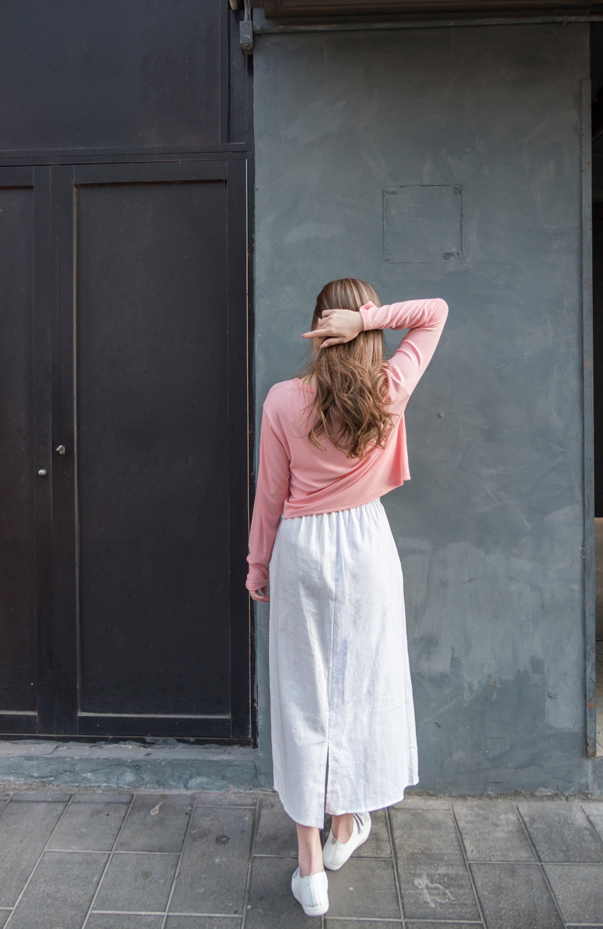 Daily Tone 隨性麻棉口袋傘裙, Skirt/ SK8683 (brown sold out)
