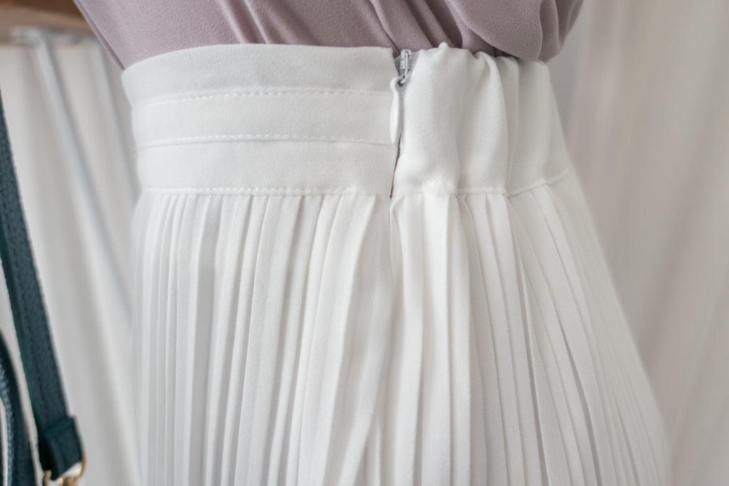 Elegant Buckle 金釦裝飾飄逸雙層細褶, Skirt/ SK8681 (black sold out)