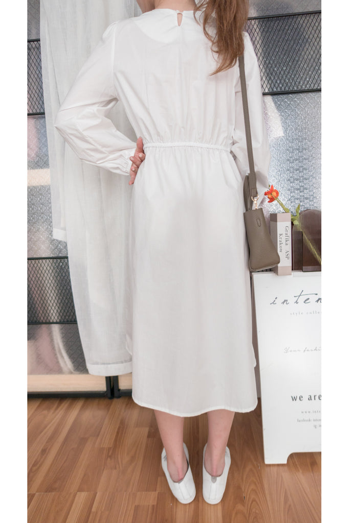 White Coco 隨性挺身棉質橡筋腰, Dress/ DS9196