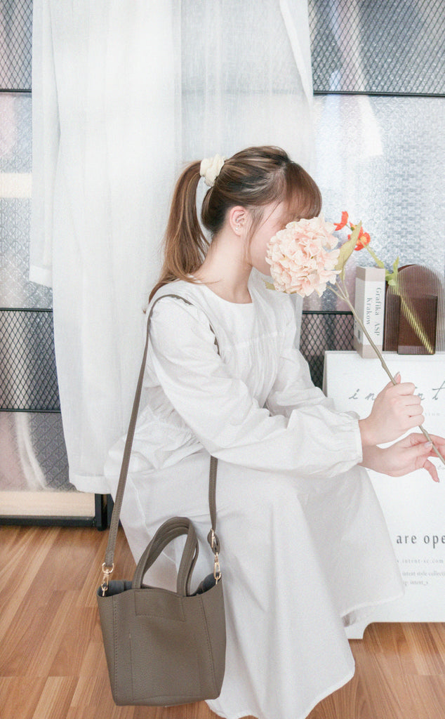 White Coco 隨性挺身棉質橡筋腰, Dress/ DS9196
