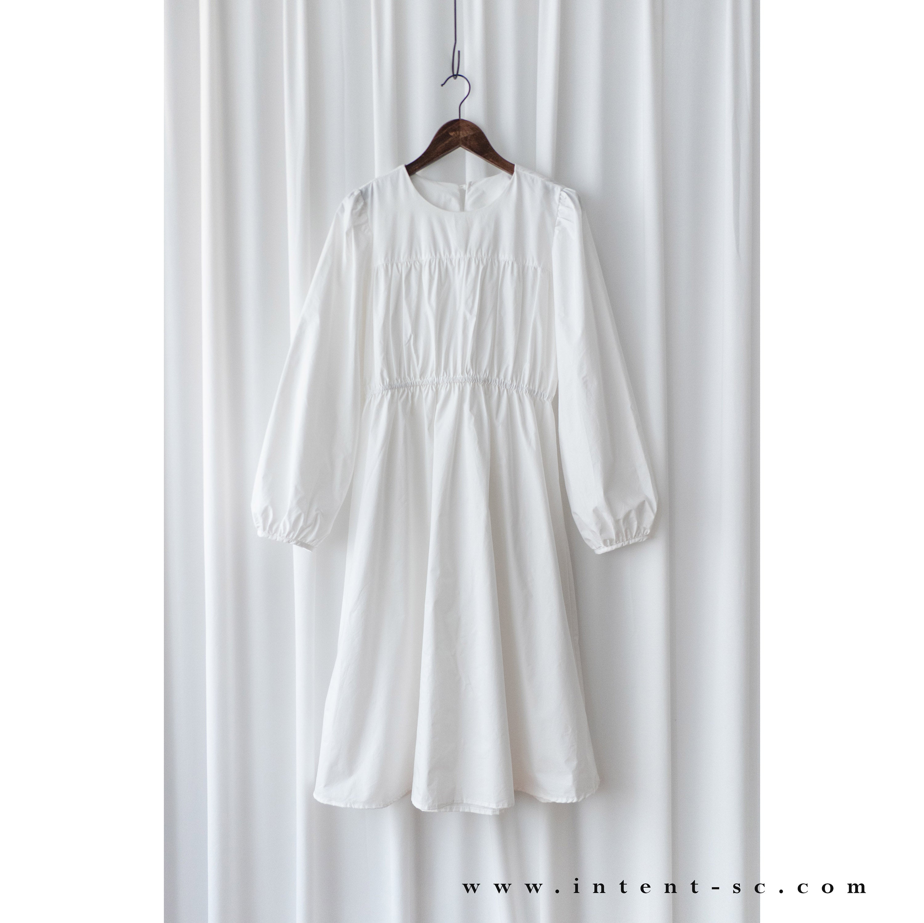 White Coco 隨性挺身棉質橡筋腰, Dress/ DS9196