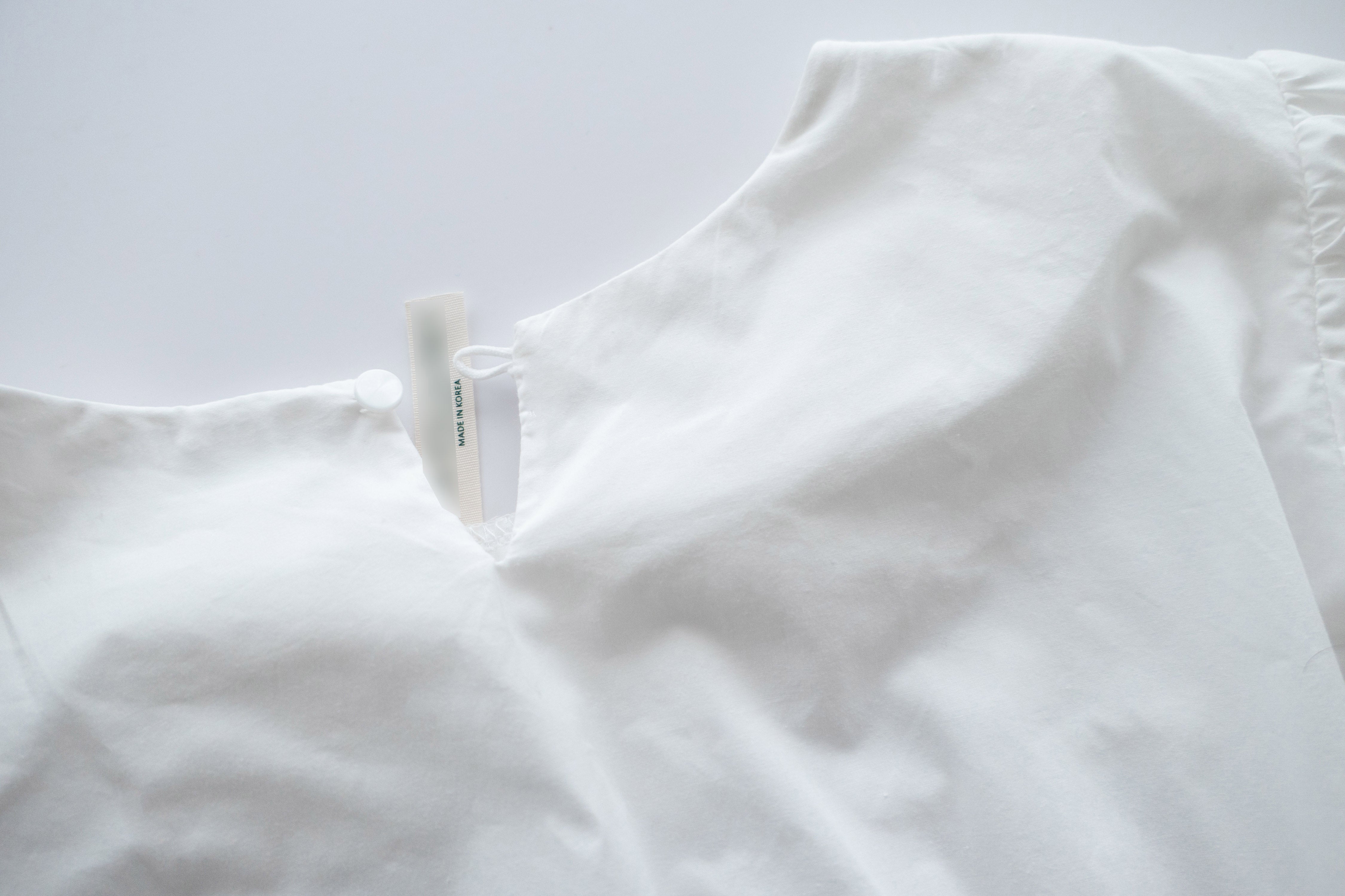 White Coco 隨性挺身棉質橡筋腰, Dress/ DS9196