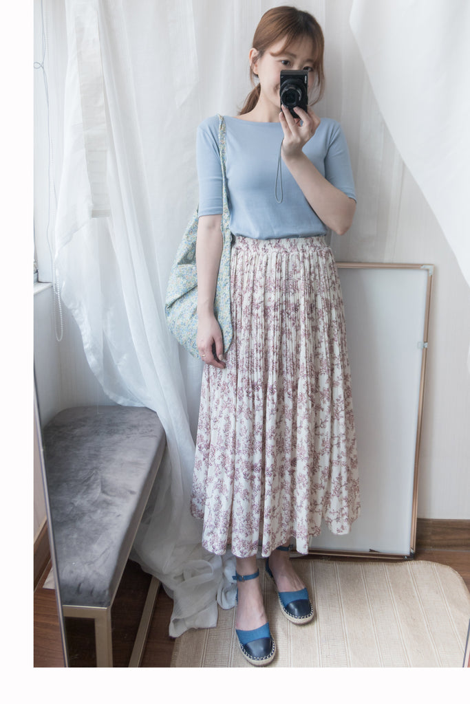 Denim 牛仔布草底系帶鞋, Flat/ SH8082
