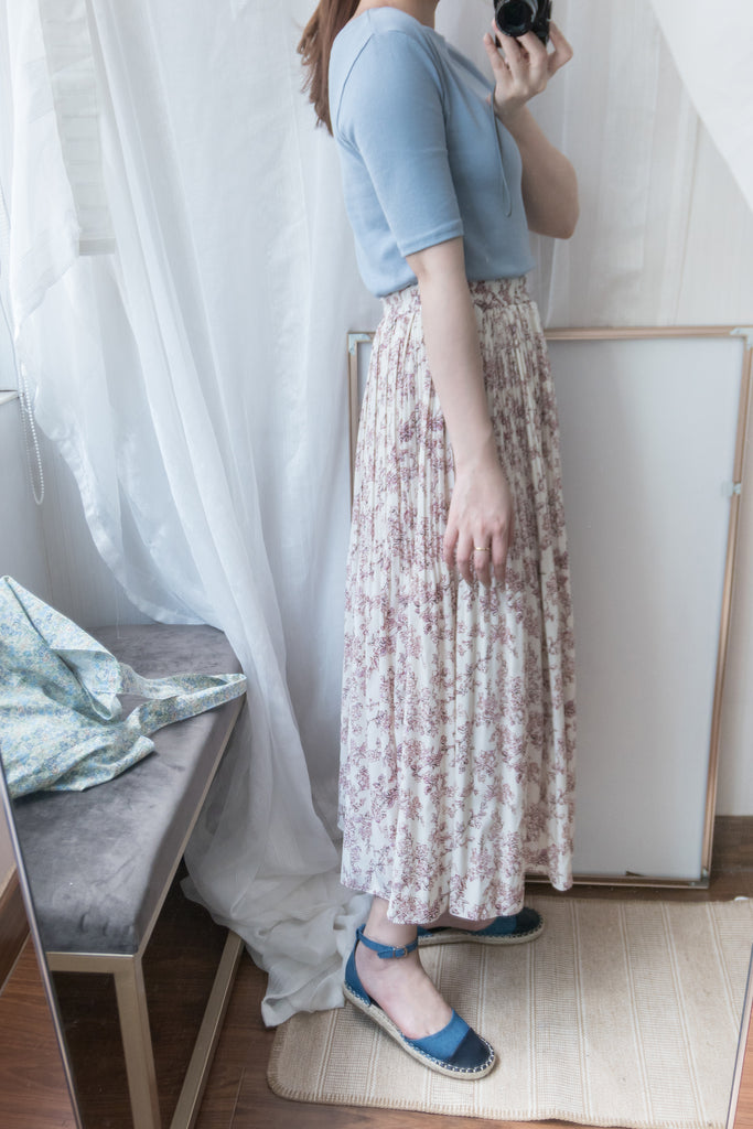 Denim 牛仔布草底系帶鞋, Flat/ SH8082